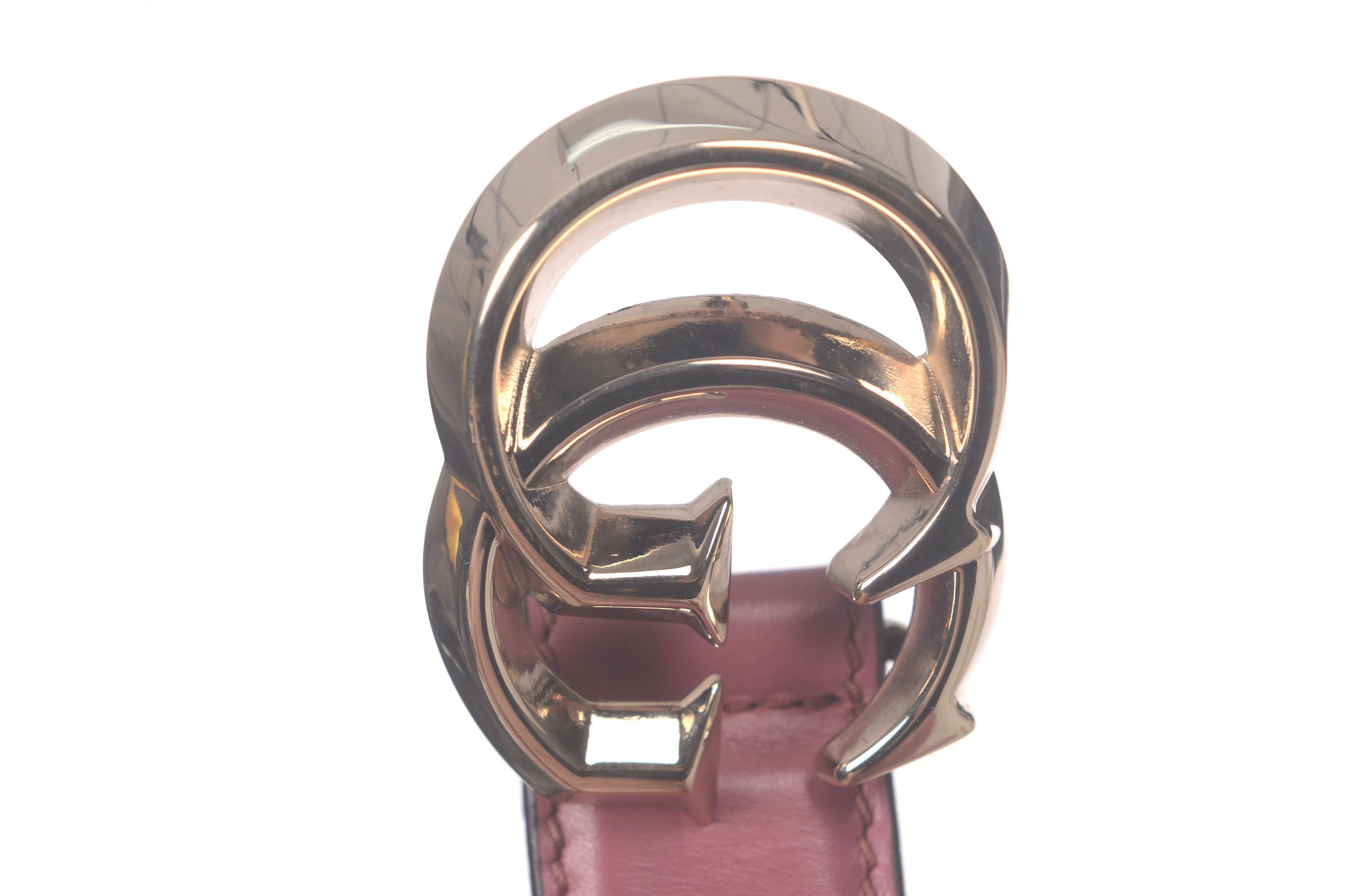 Gucci Gucci Leather Gold Belt Men Size ONE SIZE - 4 Thumbnail