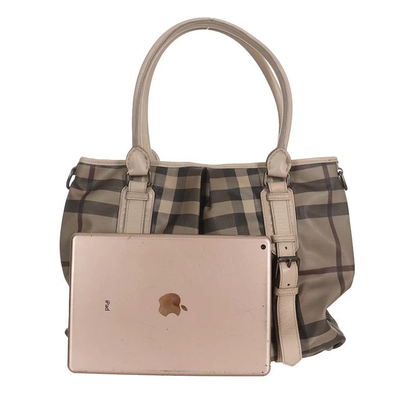 Burberry Burberry Plaid Gray Shoulder Bag 38 Women Size ONE SIZE - 3 Thumbnail