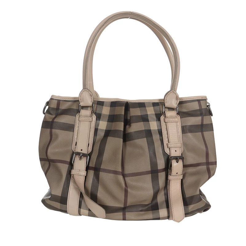 Burberry Burberry Plaid Gray Shoulder Bag 38 Women Size ONE SIZE - 10 Thumbnail