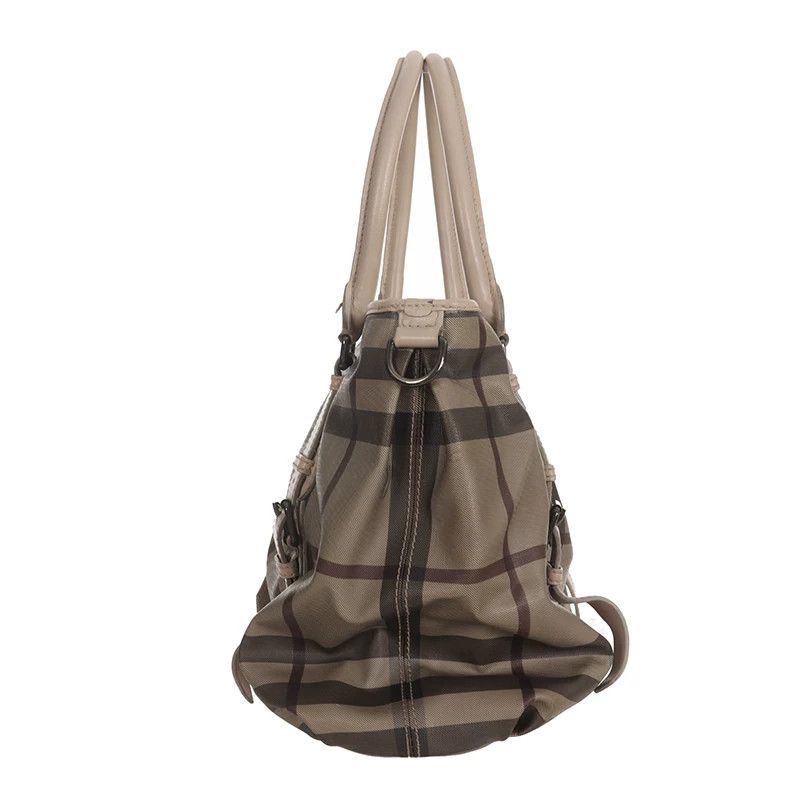 Burberry Burberry Plaid Gray Shoulder Bag 38 Women Size ONE SIZE - 4 Thumbnail