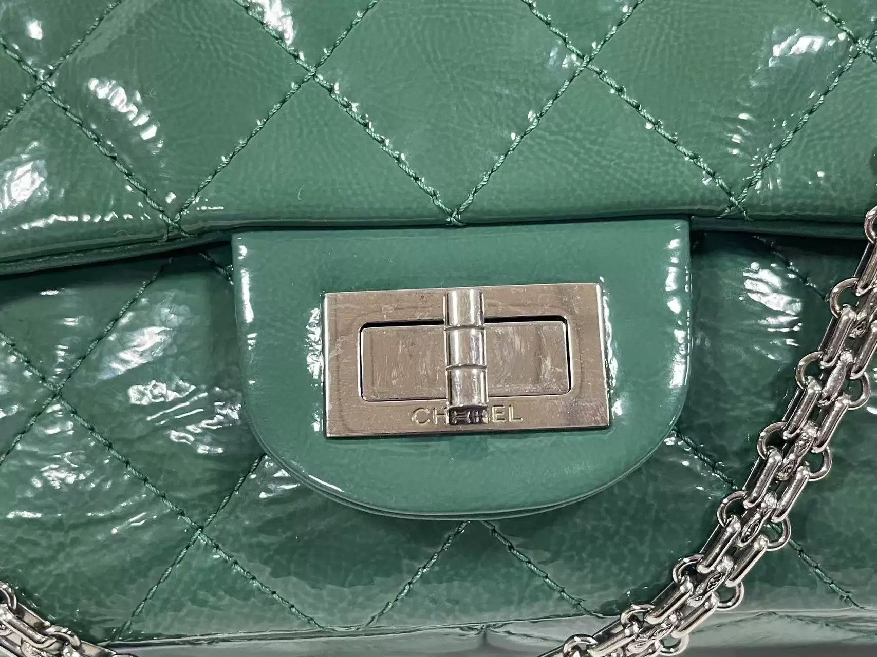 Chanel Chanel Plaid Silver Shoulder Bag Women Size ONE SIZE - 4 Thumbnail