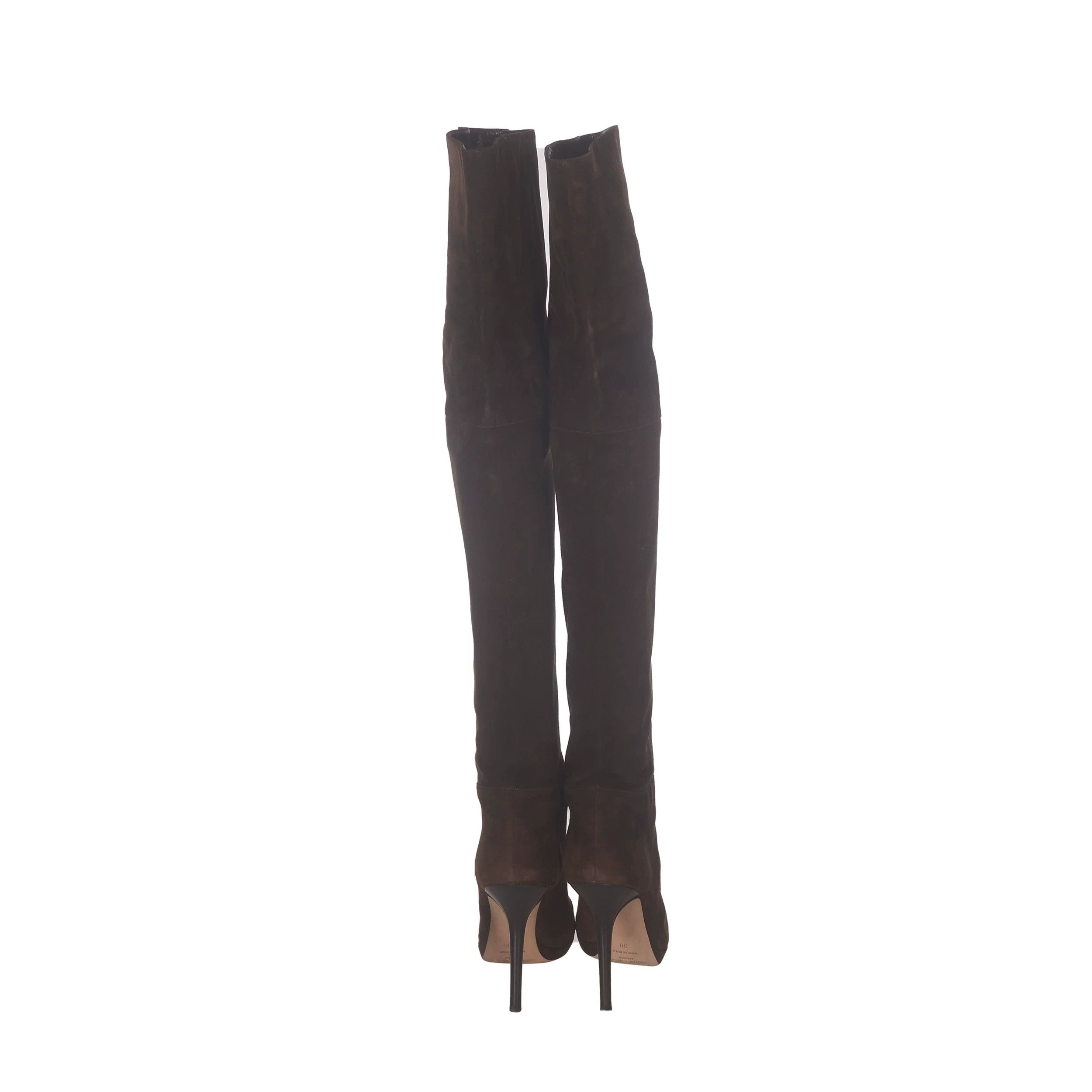 Chanel Chanel Suede Gold Boots 38 Women Size US 7.5 / IT 37.5 - 4 Thumbnail
