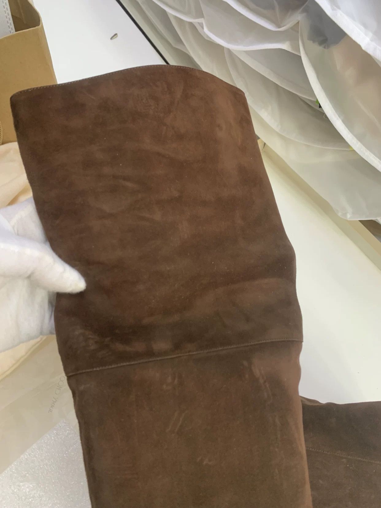 Chanel Chanel Suede Gold Boots 38 Women Size US 7.5 / IT 37.5 - 8 Thumbnail