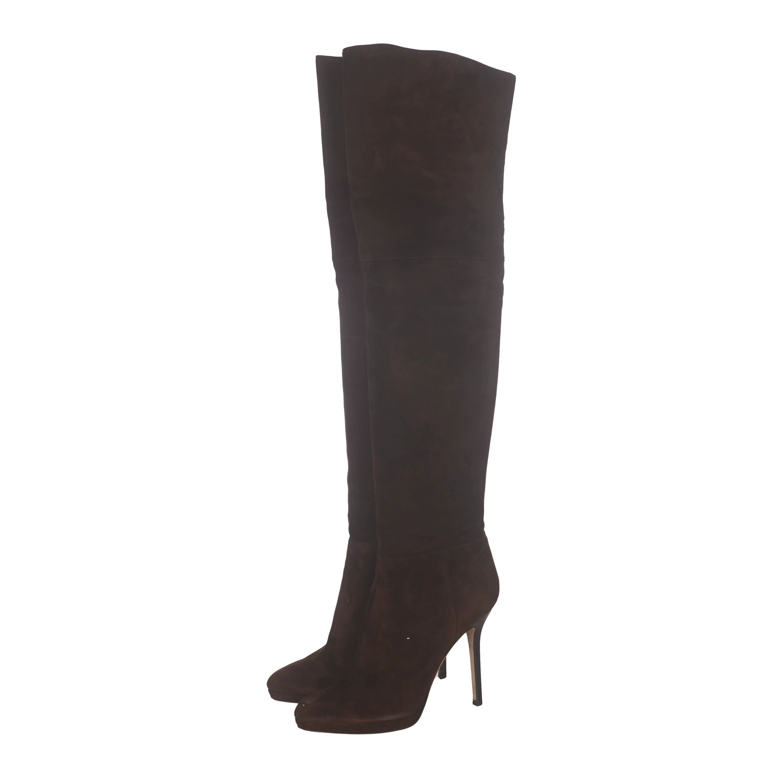 Chanel Chanel Suede Gold Boots 38 Women Size US 7.5 / IT 37.5 - 10 Thumbnail