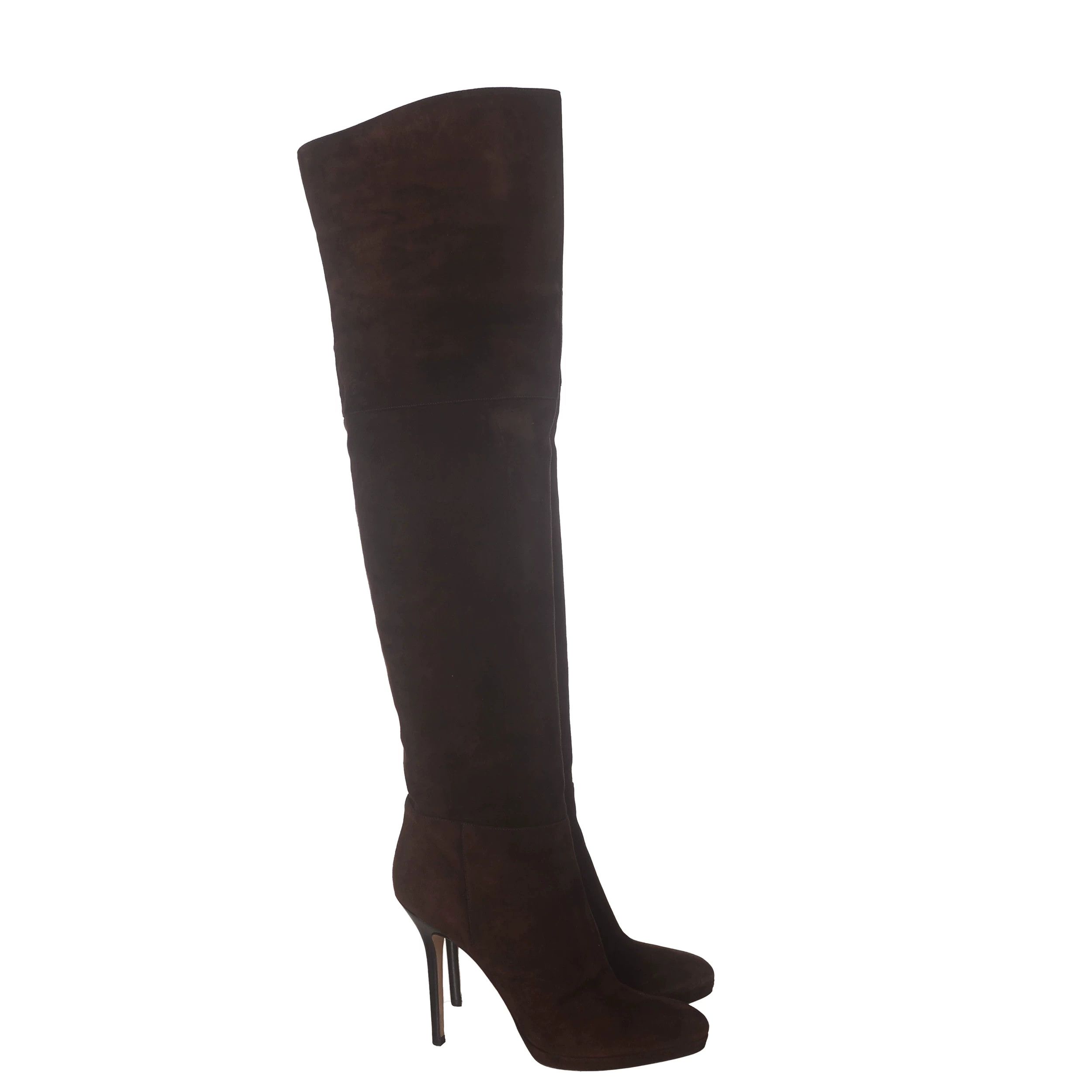Chanel Chanel Suede Gold Boots 38 Women Size US 7.5 / IT 37.5 - 3 Thumbnail