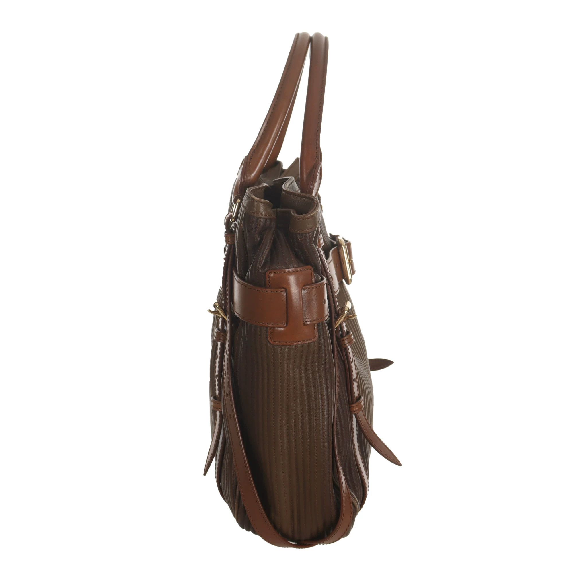 Burberry Burberry Plaid Gold Shoulder Bag 38 Women Size ONE SIZE - 5 Thumbnail