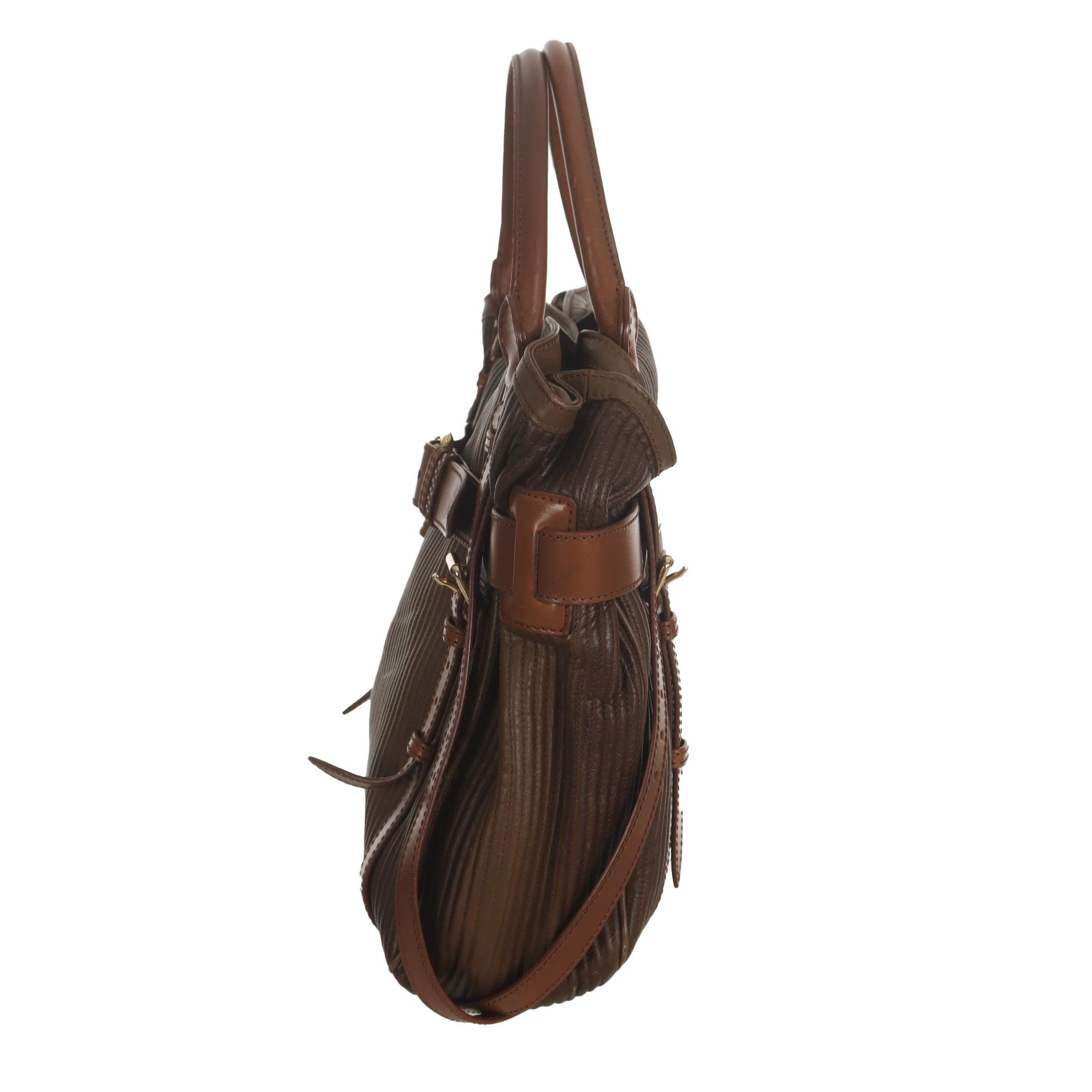 Burberry Burberry Plaid Gold Shoulder Bag 38 Women Size ONE SIZE - 4 Thumbnail