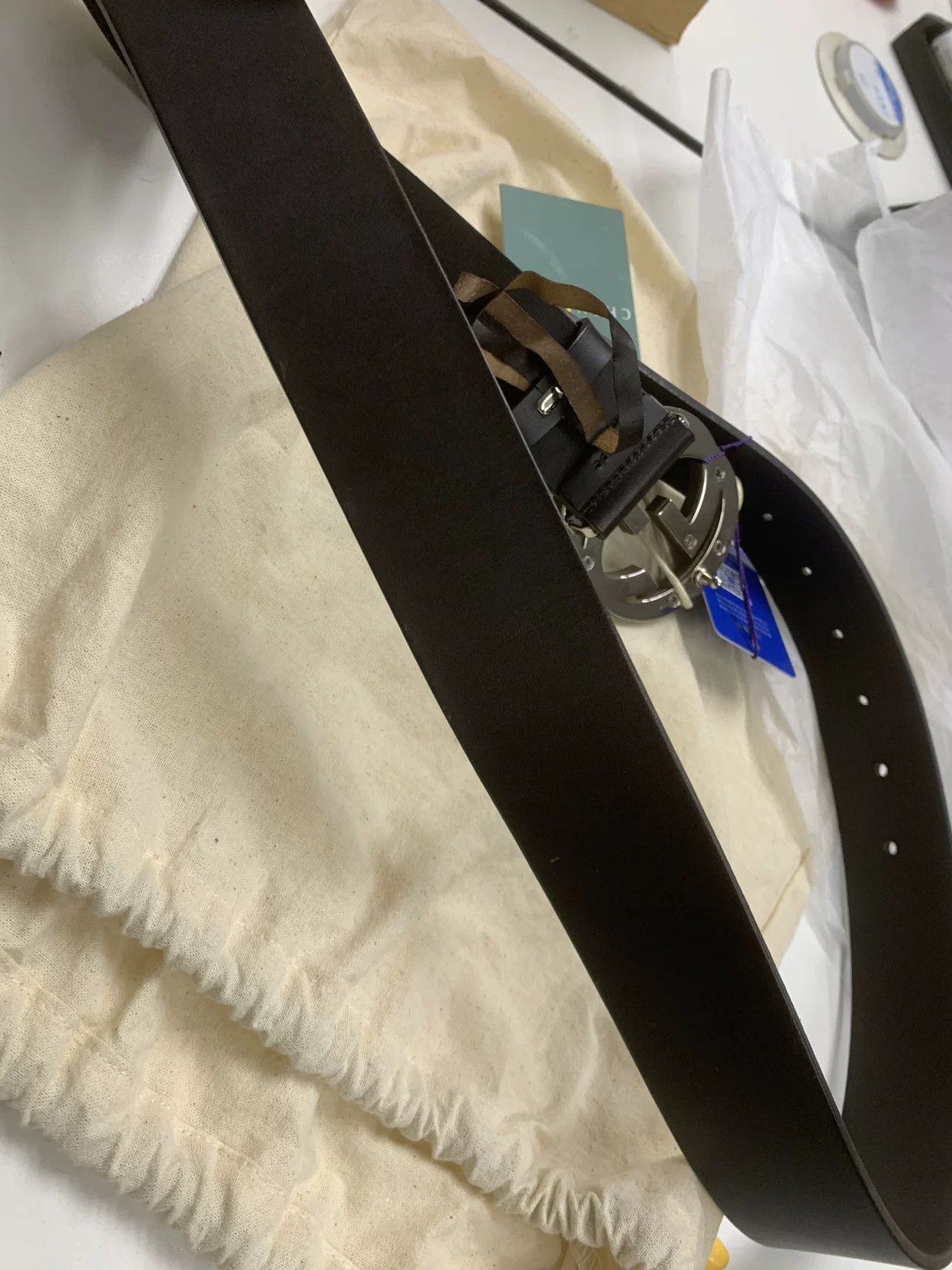 Gucci Gucci Retro Silver Belt Men Size ONE SIZE - 6 Thumbnail