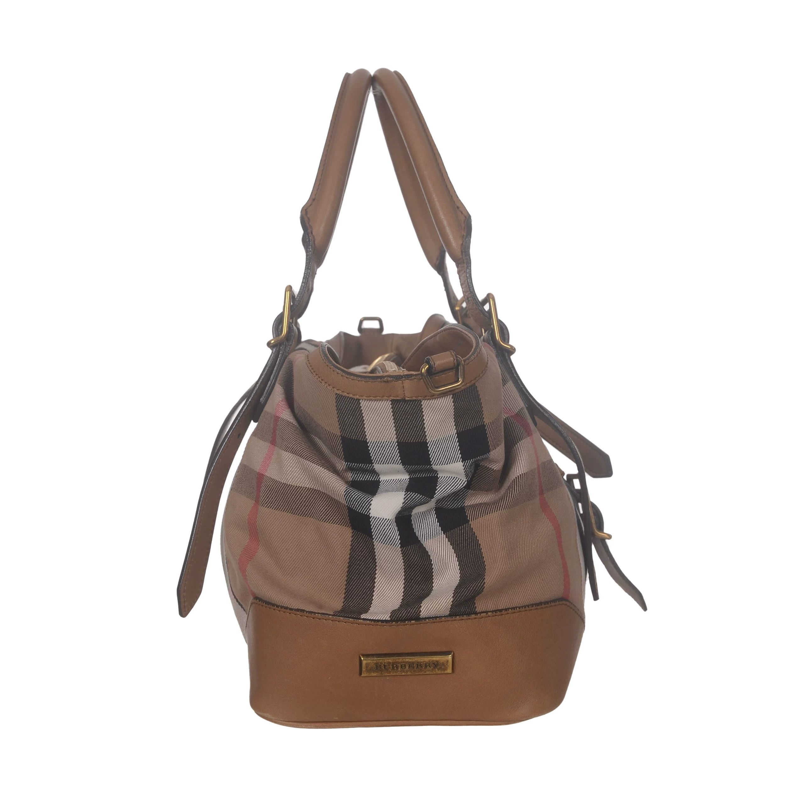 Burberry Burberry Plaid Gold Shoulder Bag 39 Women Size ONE SIZE - 2 Thumbnail