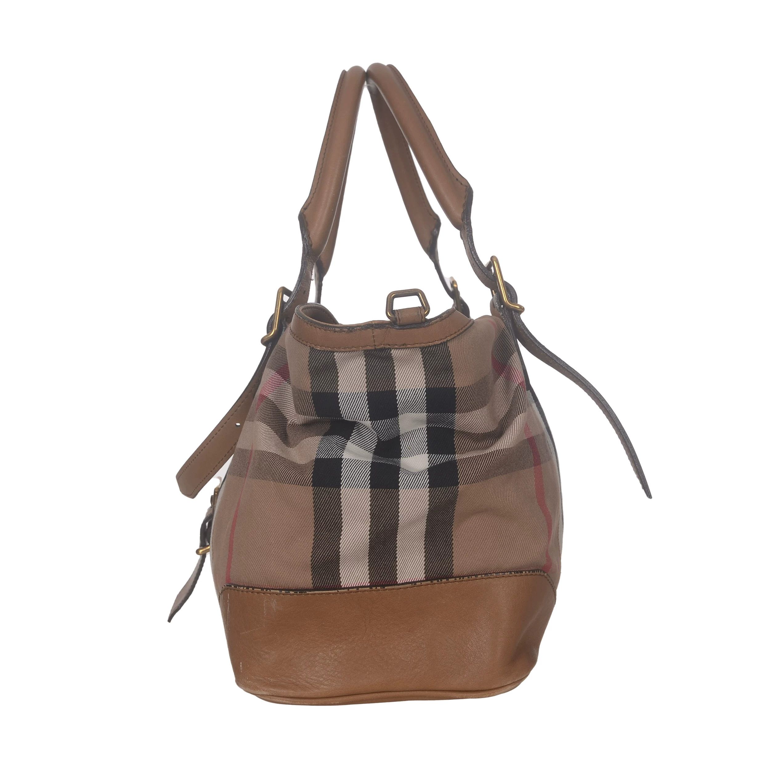 Burberry Burberry Plaid Gold Shoulder Bag 39 Women Size ONE SIZE - 3 Thumbnail