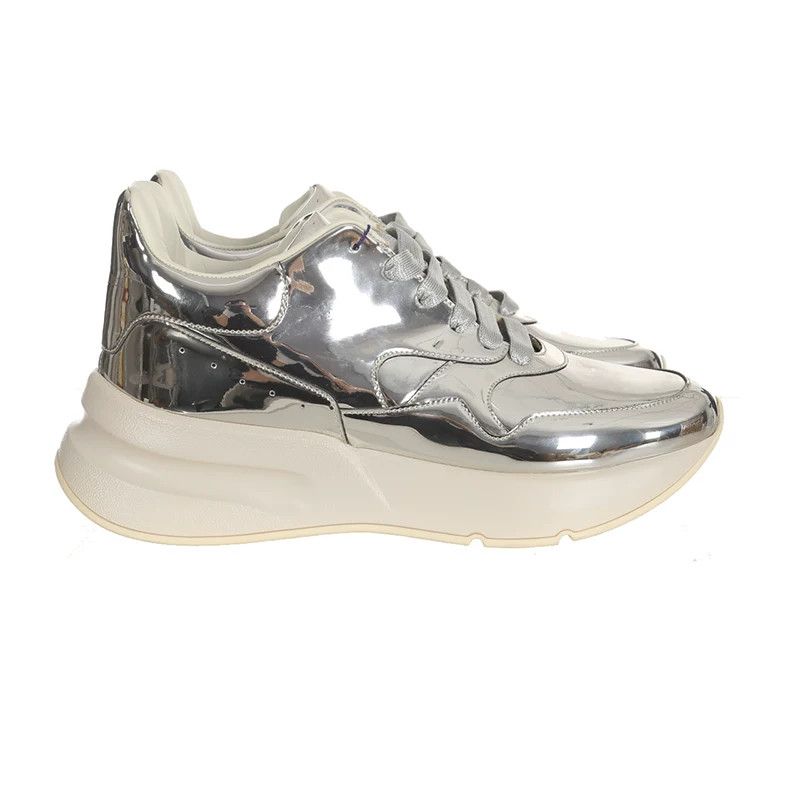 Alexander McQueen Alexander McQueen Leather Silver Sweater 41 Women Size M / US 6-8 / IT 42-44 - 3 Thumbnail