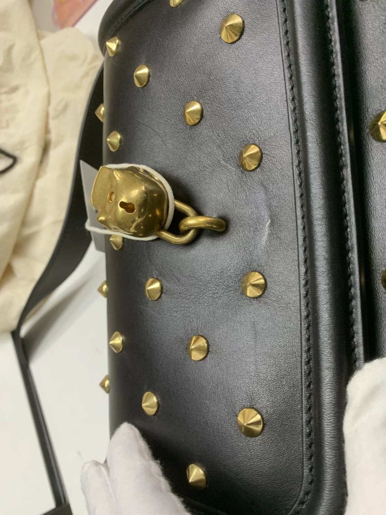 Alexander McQueen Alexander McQueen Gold Shoulder Bag 23 Women Size ONE SIZE - 8 Thumbnail