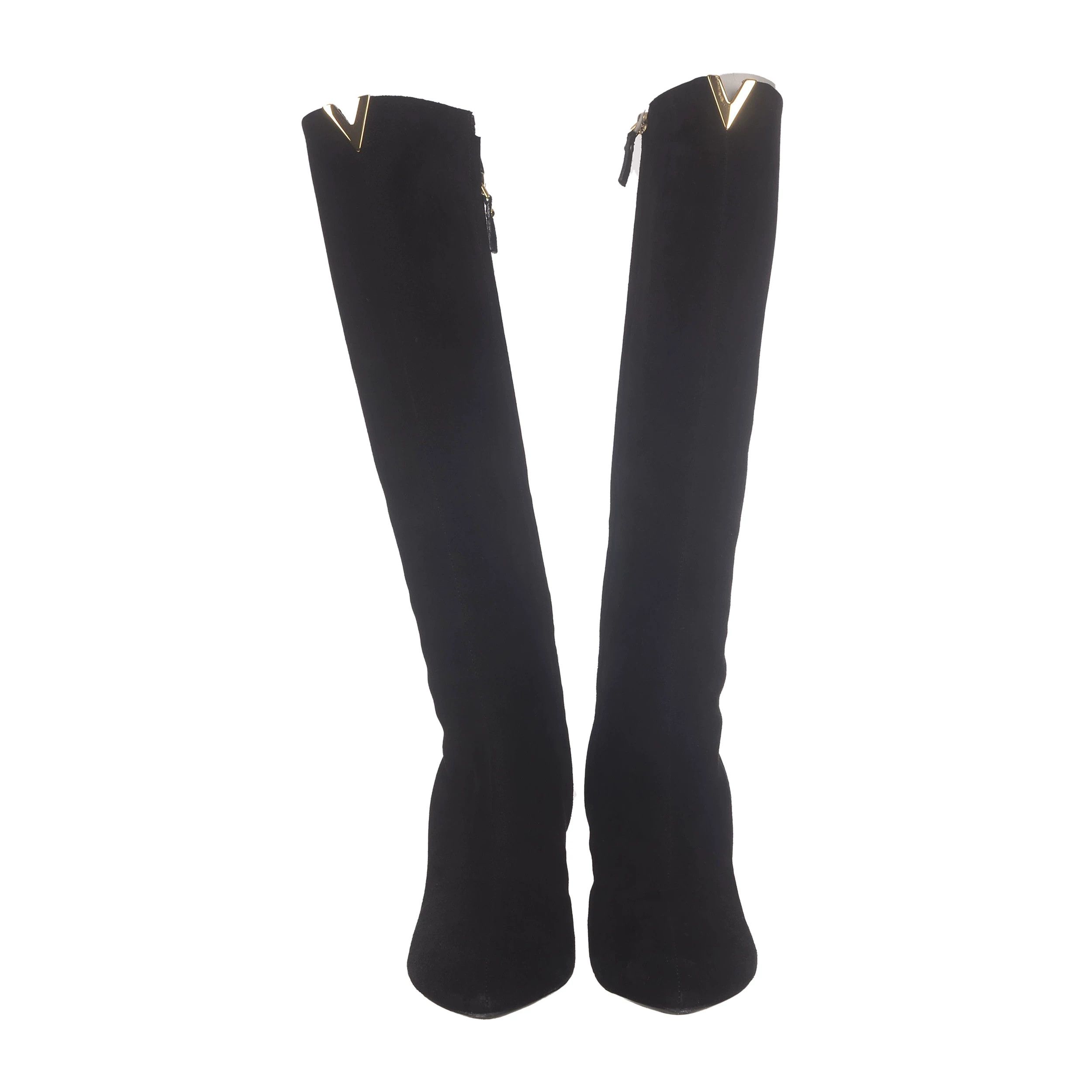 Louis Vuitton Louis Vuitton Suede Gold Boots 38 Women Size US 7.5 / IT 37.5 - 2 Thumbnail
