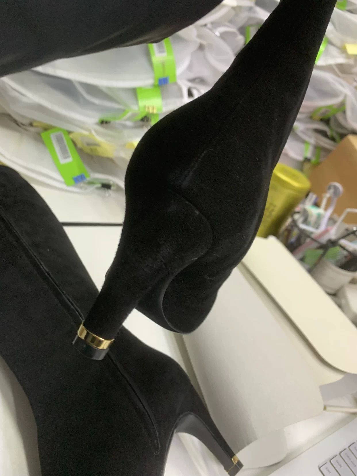 Louis Vuitton Louis Vuitton Suede Gold Boots 38 Women Size US 7.5 / IT 37.5 - 8 Thumbnail