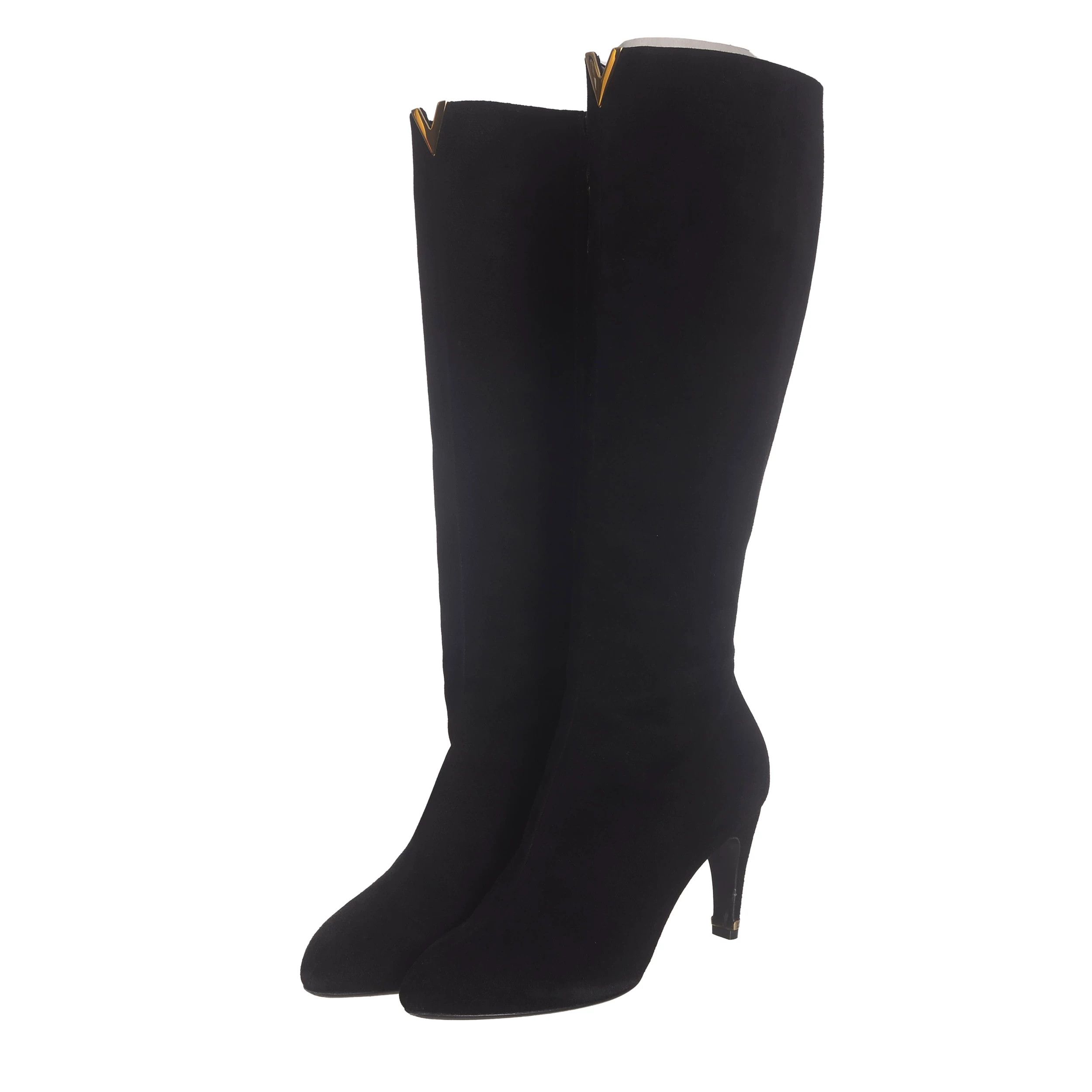 Louis Vuitton Louis Vuitton Suede Gold Boots 38 Women Size US 7.5 / IT 37.5 - 10 Thumbnail