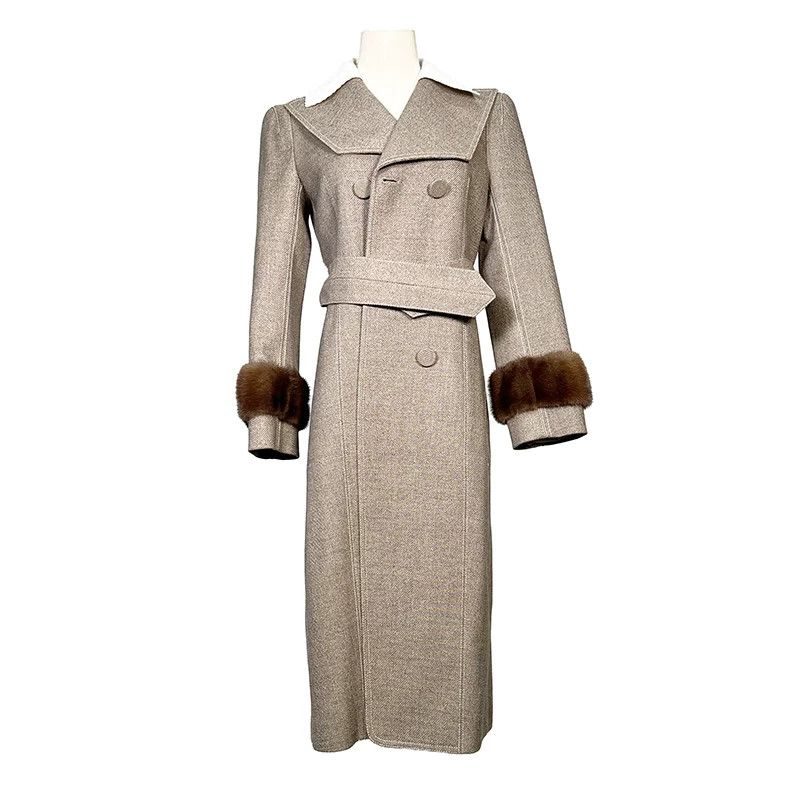 Fendi Fendi Wool Coat S Women Size S / US 4 / IT 40 - 10 Thumbnail