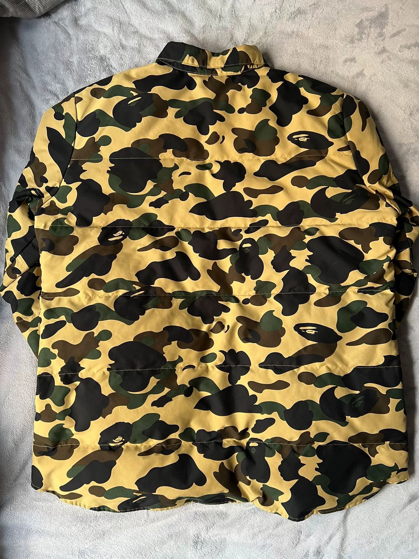 Bape Bape Retro Camo Yellow Heavy Coat XL Men Size US XL / EU 56 / 4 - 2 Thumbnail