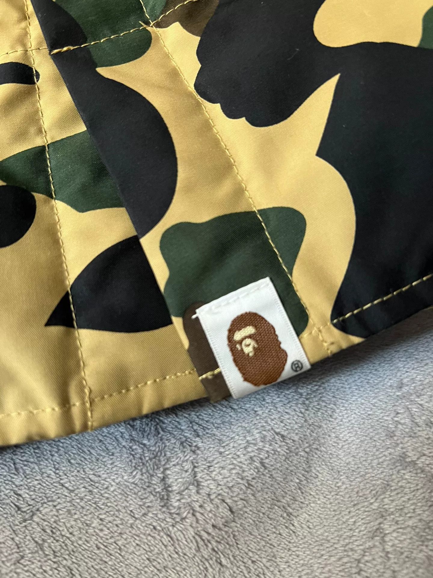 Bape Bape Retro Camo Yellow Heavy Coat XL Men Size US XL / EU 56 / 4 - 7 Thumbnail