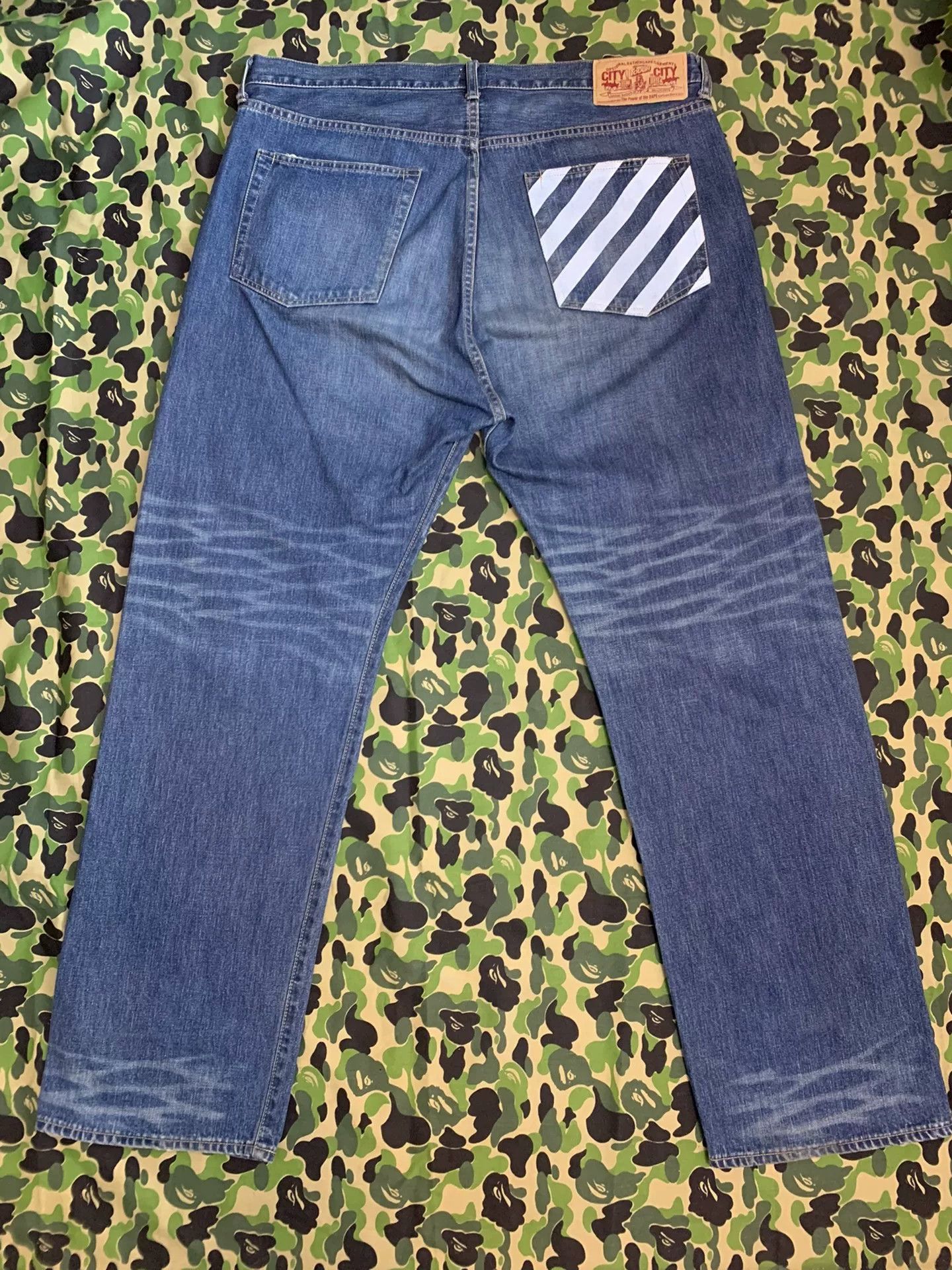 Bape Bape Retro Denim Denim Jeans XXL Men Size US 38 / EU 54 - 2 Thumbnail