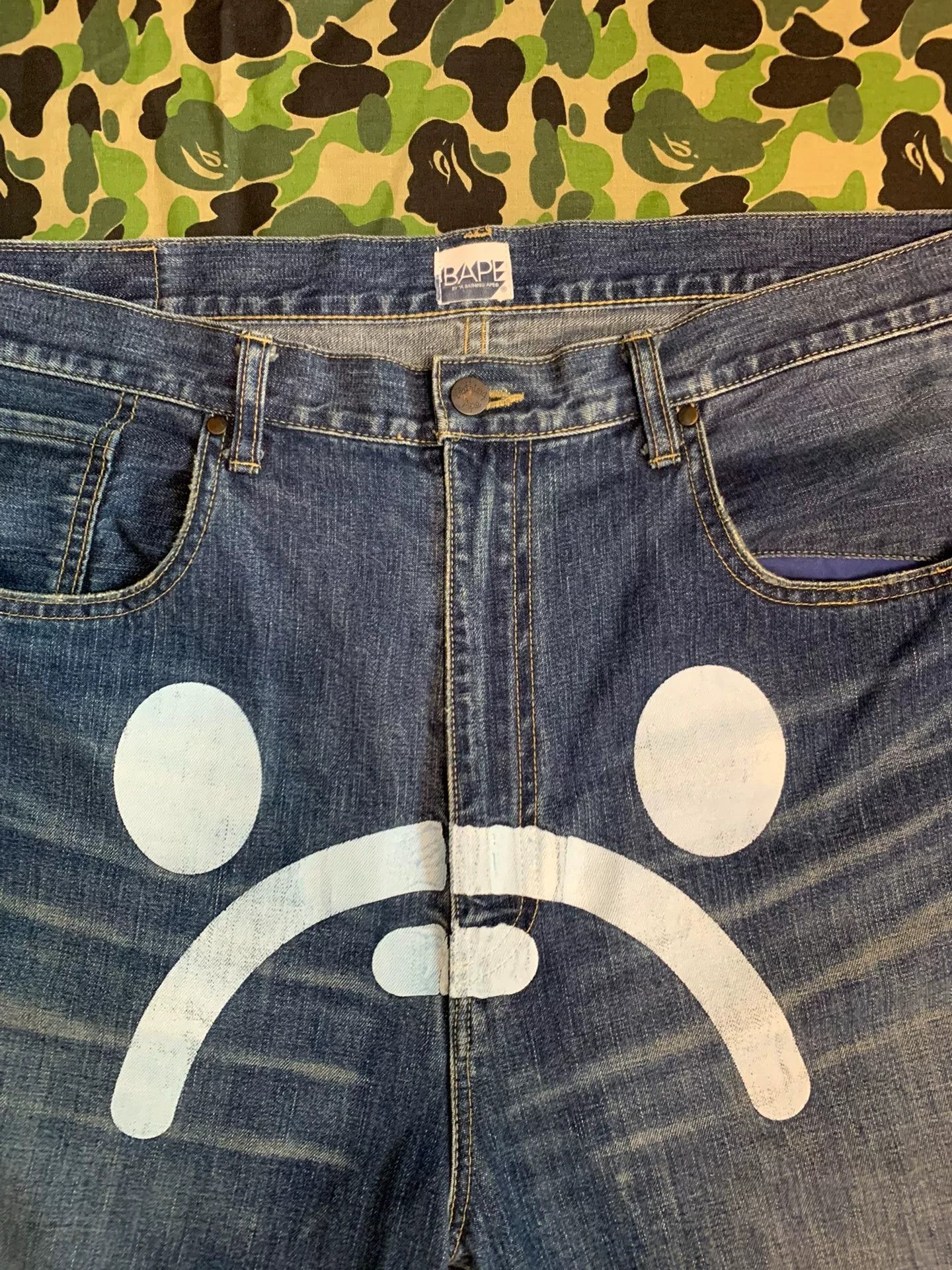 Bape Bape Retro Denim Denim Jeans XXL Men Size US 38 / EU 54 - 3 Thumbnail