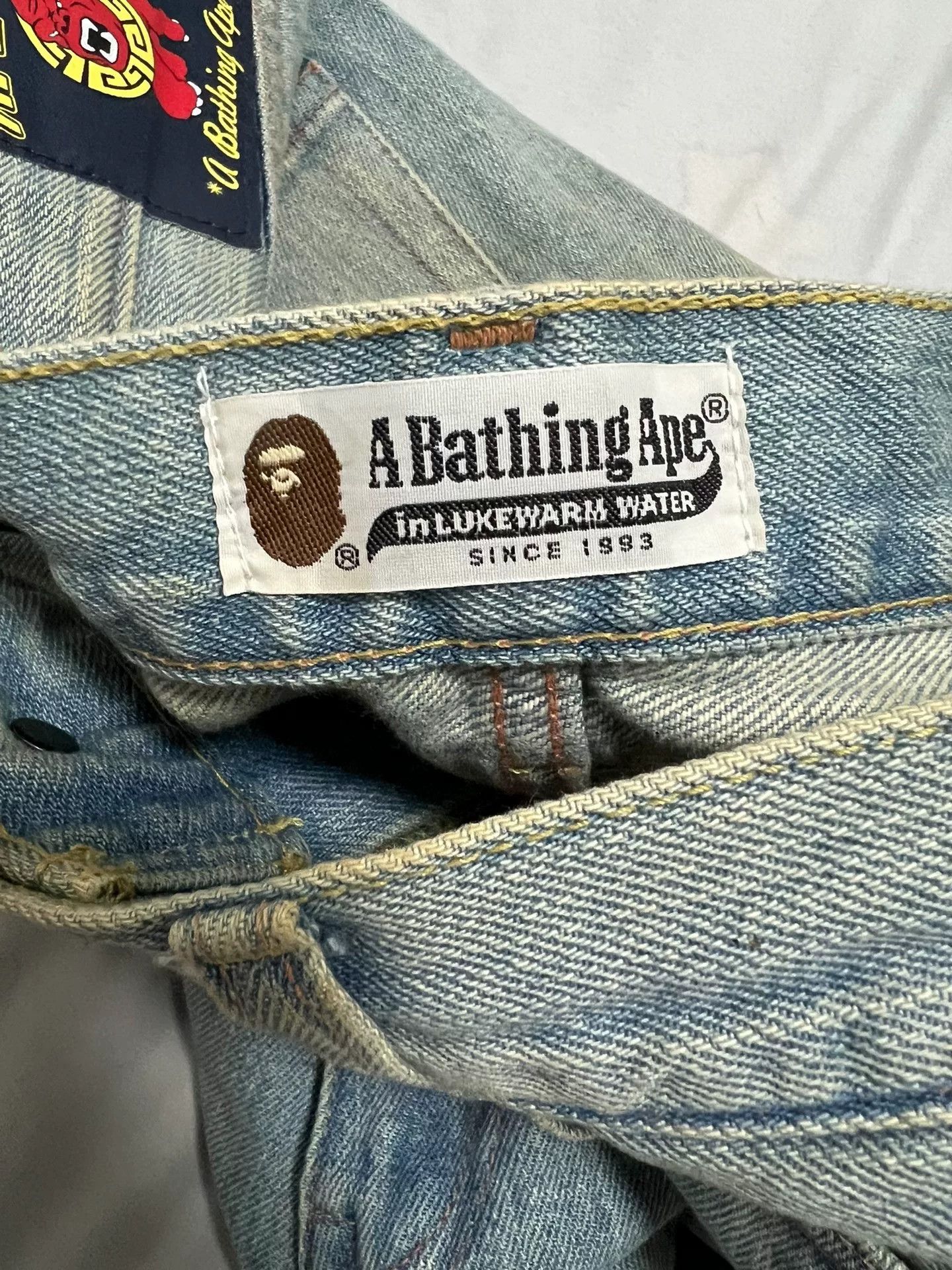 Bape Bape Retro Denim Denim Jeans L Men Size US 34 / EU 50 - 4 Thumbnail