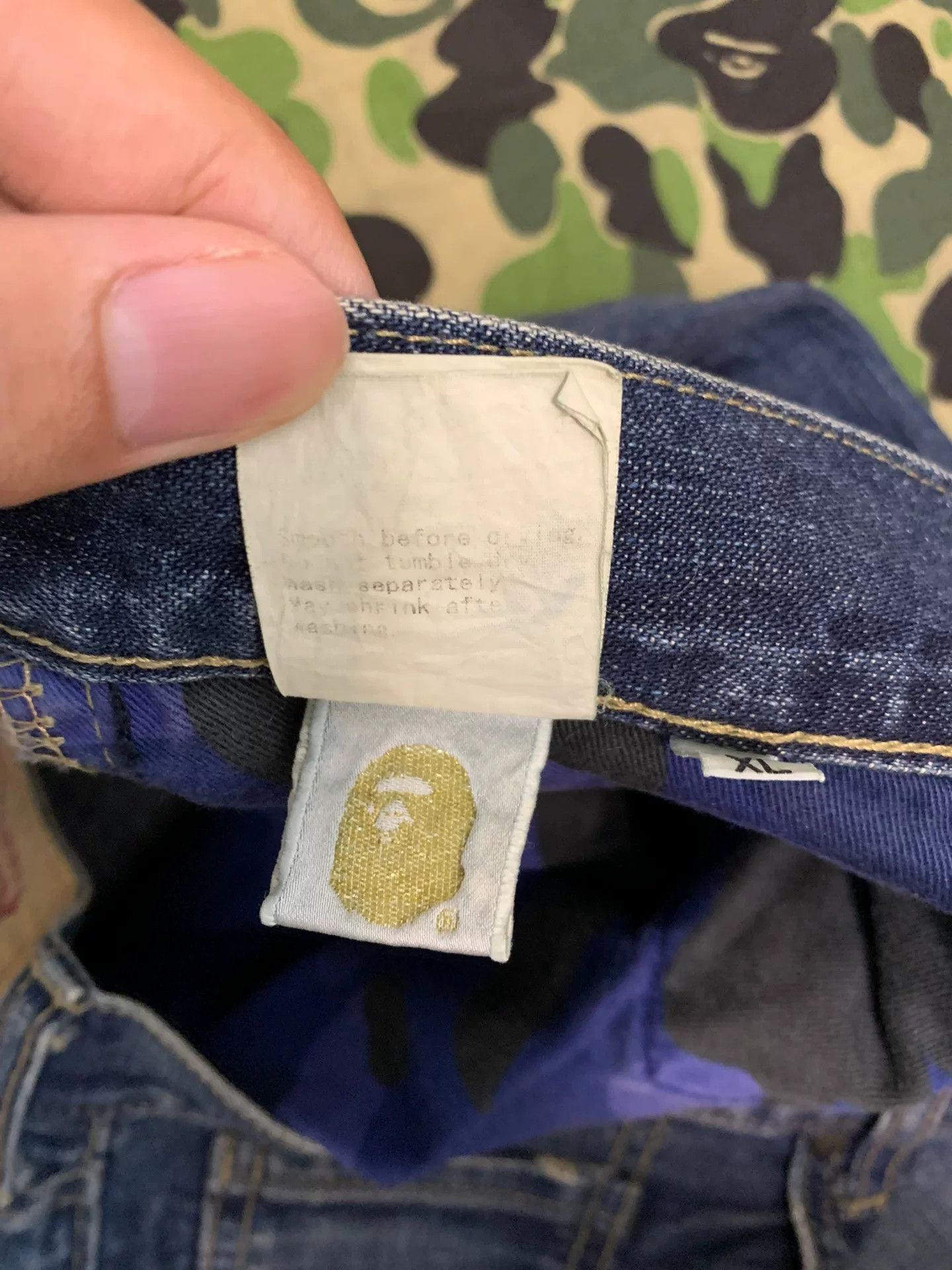 Bape Bape Denim Yellow Denim Jeans XL Men Size US 36 / EU 52 - 5 Thumbnail