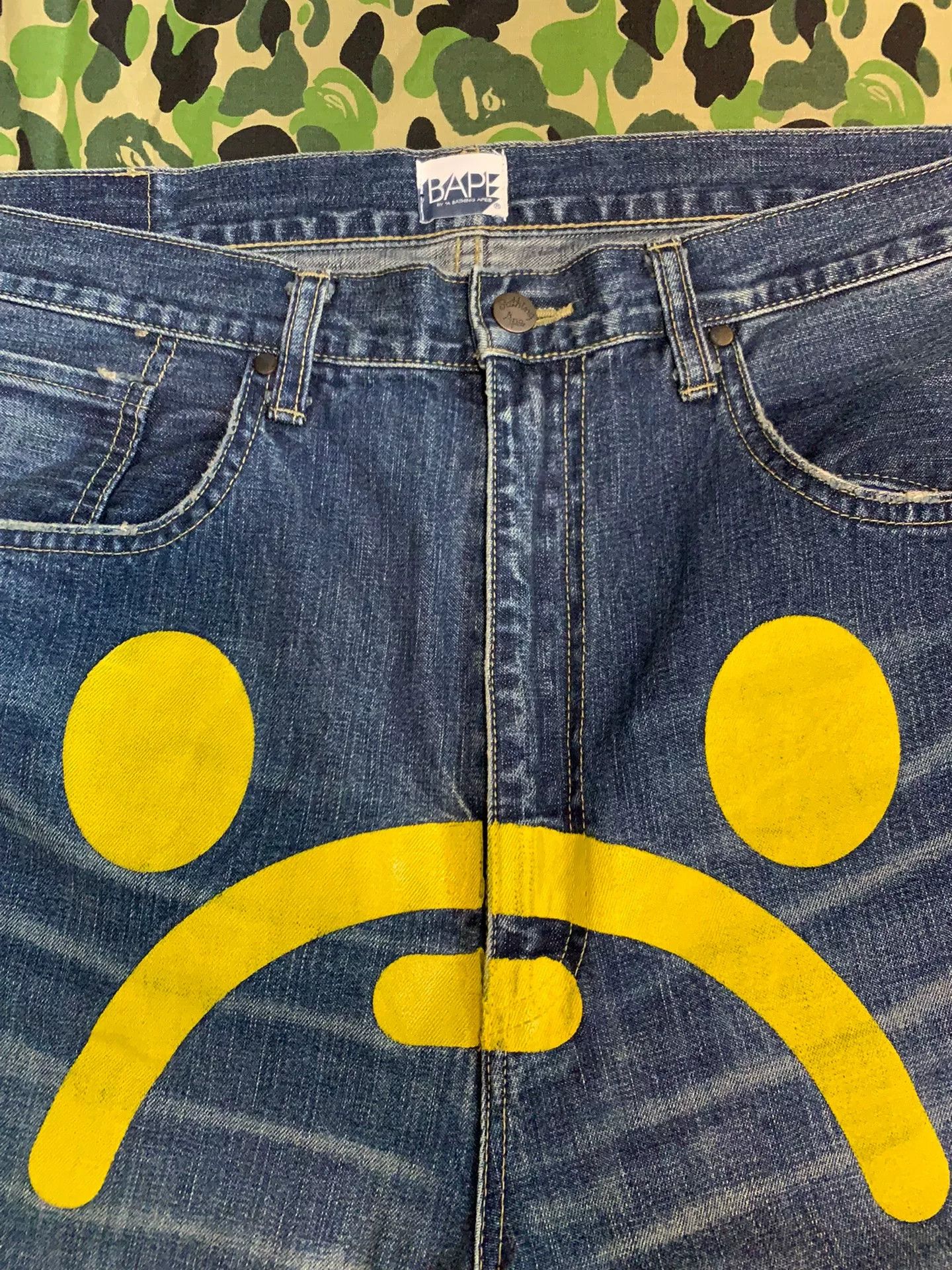 Bape Bape Denim Yellow Denim Jeans XL Men Size US 36 / EU 52 - 3 Thumbnail