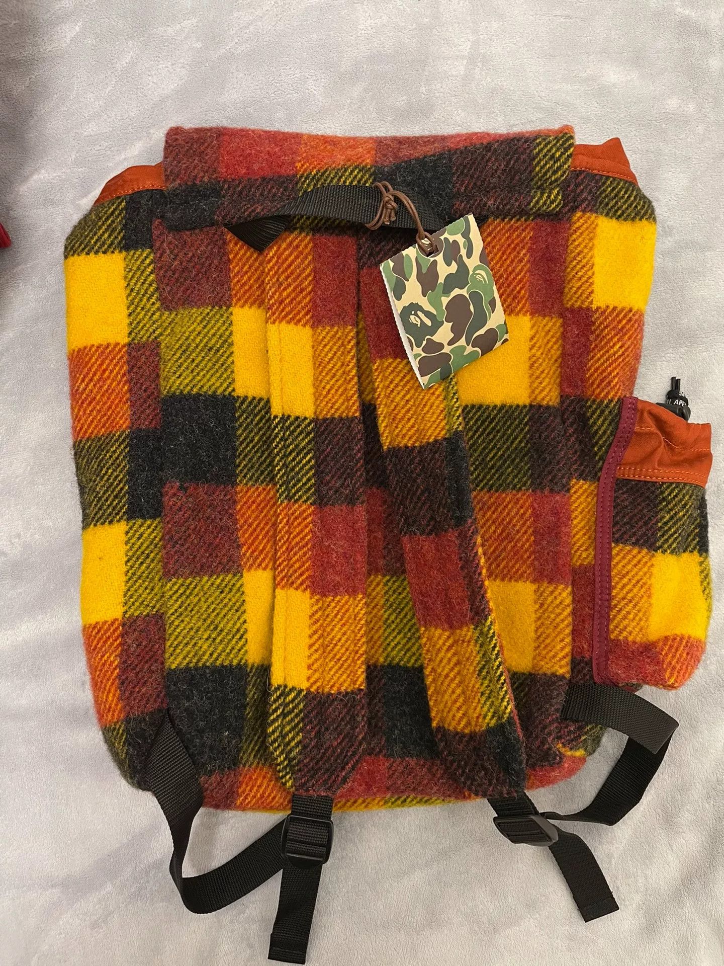 Bape Bape Limited Plaid Pink Backpack M Women Size ONE SIZE - 2 Thumbnail