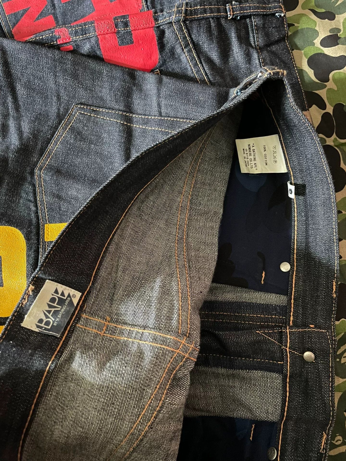 Bape Bape Denim Ape Denim Jeans L Men Size US 34 / EU 50 - 2 Thumbnail