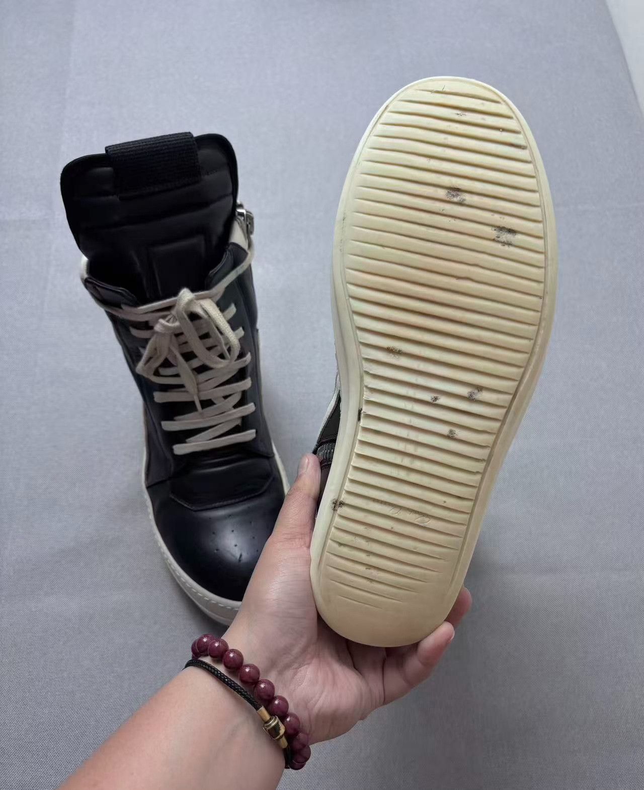 Rick Owens Rick Owens Leather Black Hitop Sneakers 41 Men Size US 8.5 / EU 41-42 - 7 Thumbnail
