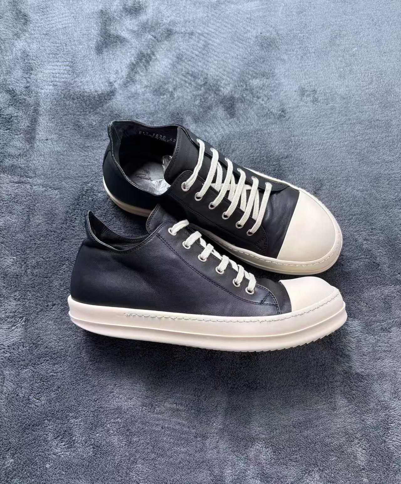 Rick Owens Rick Owens Leather Lowtop Sneakers 42 Men Size US 9 / EU 42 - 3 Thumbnail