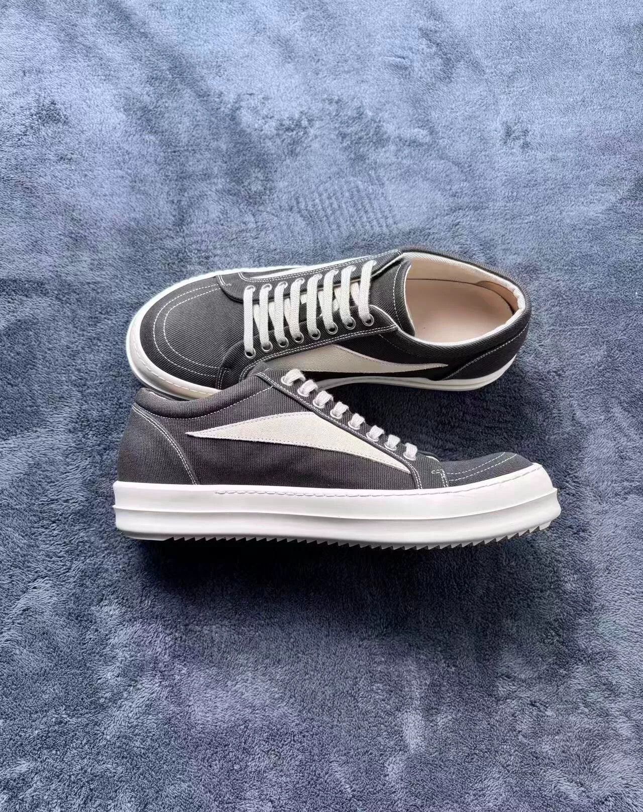 Rick Owens Rick Owens Canvas Black Lowtop Sneakers 43 Men Size US 10 / EU 43 - 6 Thumbnail