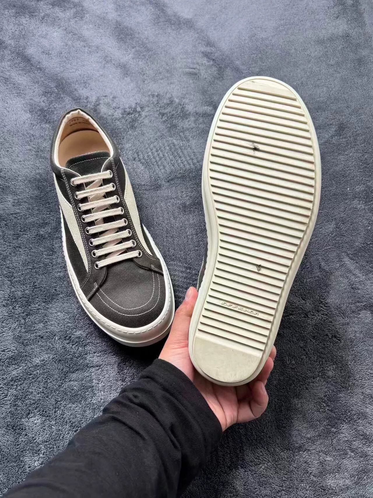Rick Owens Rick Owens Canvas Black Lowtop Sneakers 43 Men Size US 10 / EU 43 - 8 Thumbnail