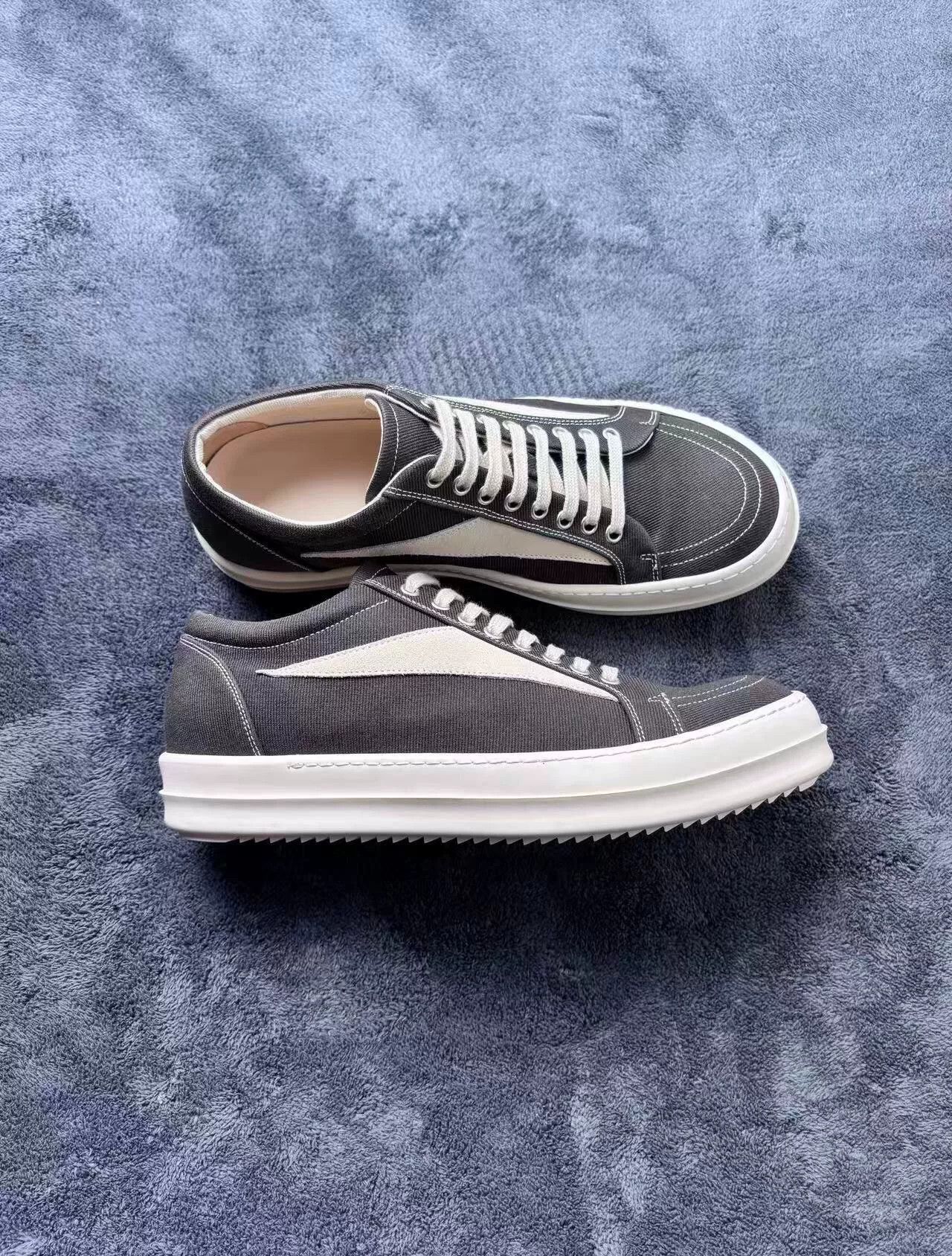 Rick Owens Rick Owens Canvas Black Lowtop Sneakers 43 Men Size US 10 / EU 43 - 3 Thumbnail