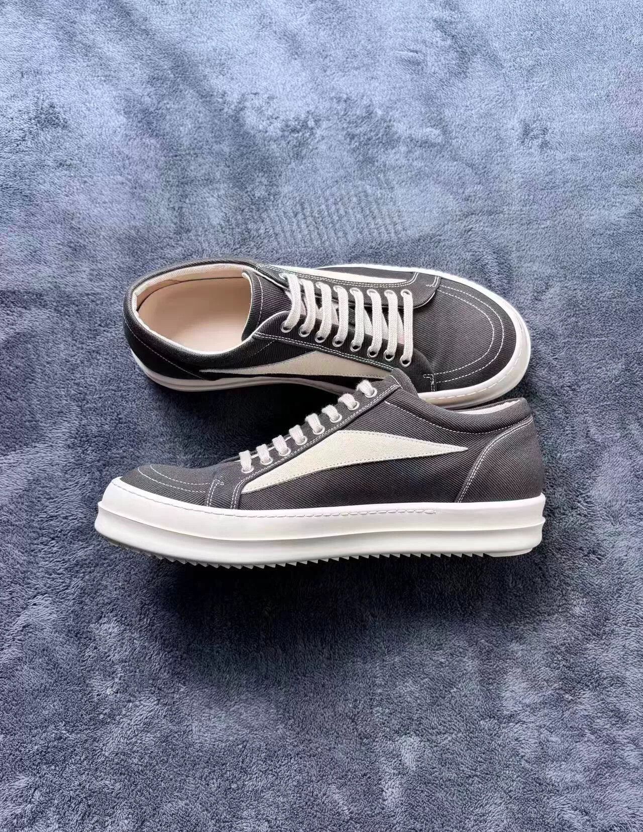 Rick Owens Rick Owens Canvas Black Lowtop Sneakers 43 Men Size US 10 / EU 43 - 5 Thumbnail