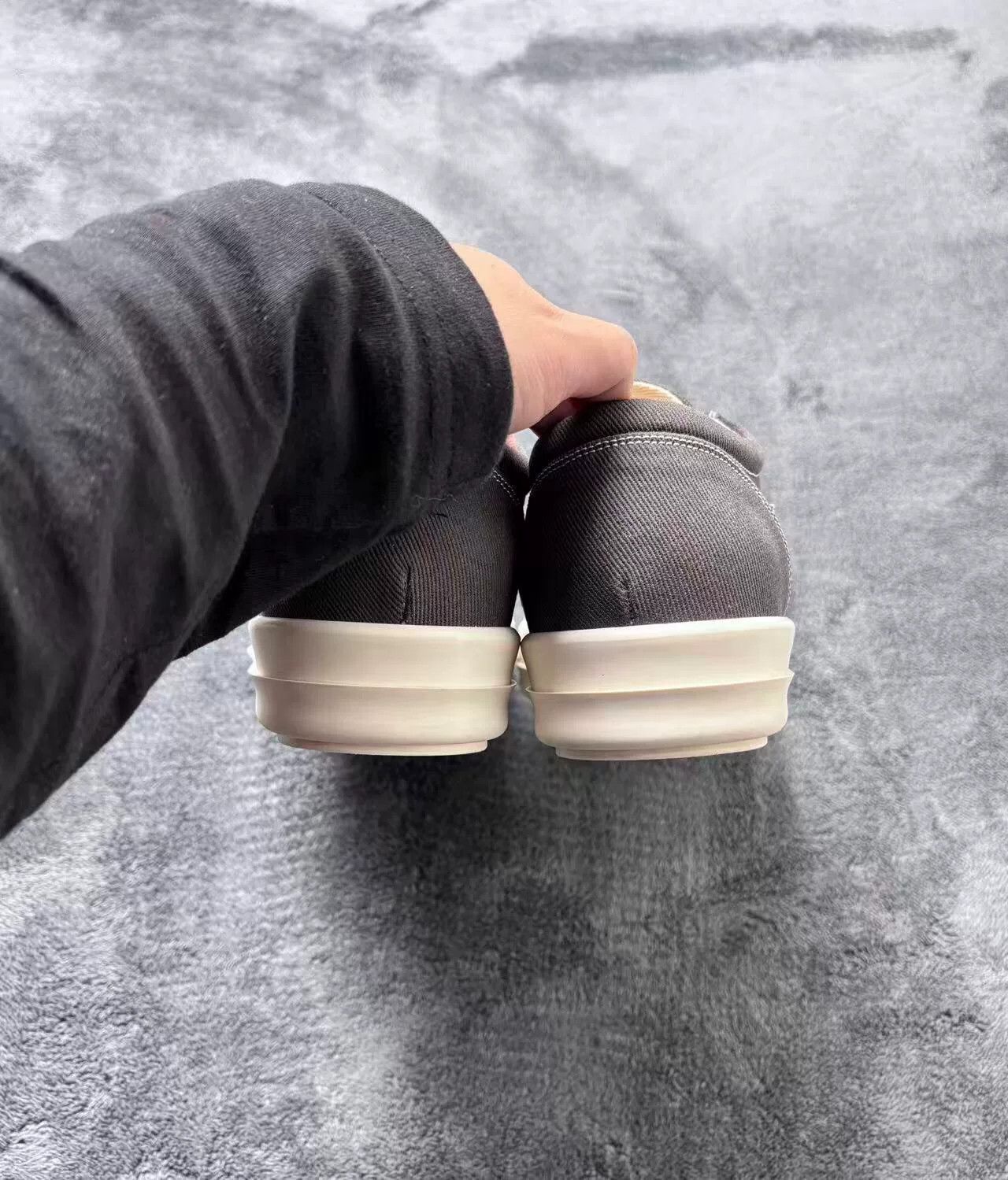Rick Owens Rick Owens Canvas Black Lowtop Sneakers 43 Men Size US 10 / EU 43 - 9 Thumbnail