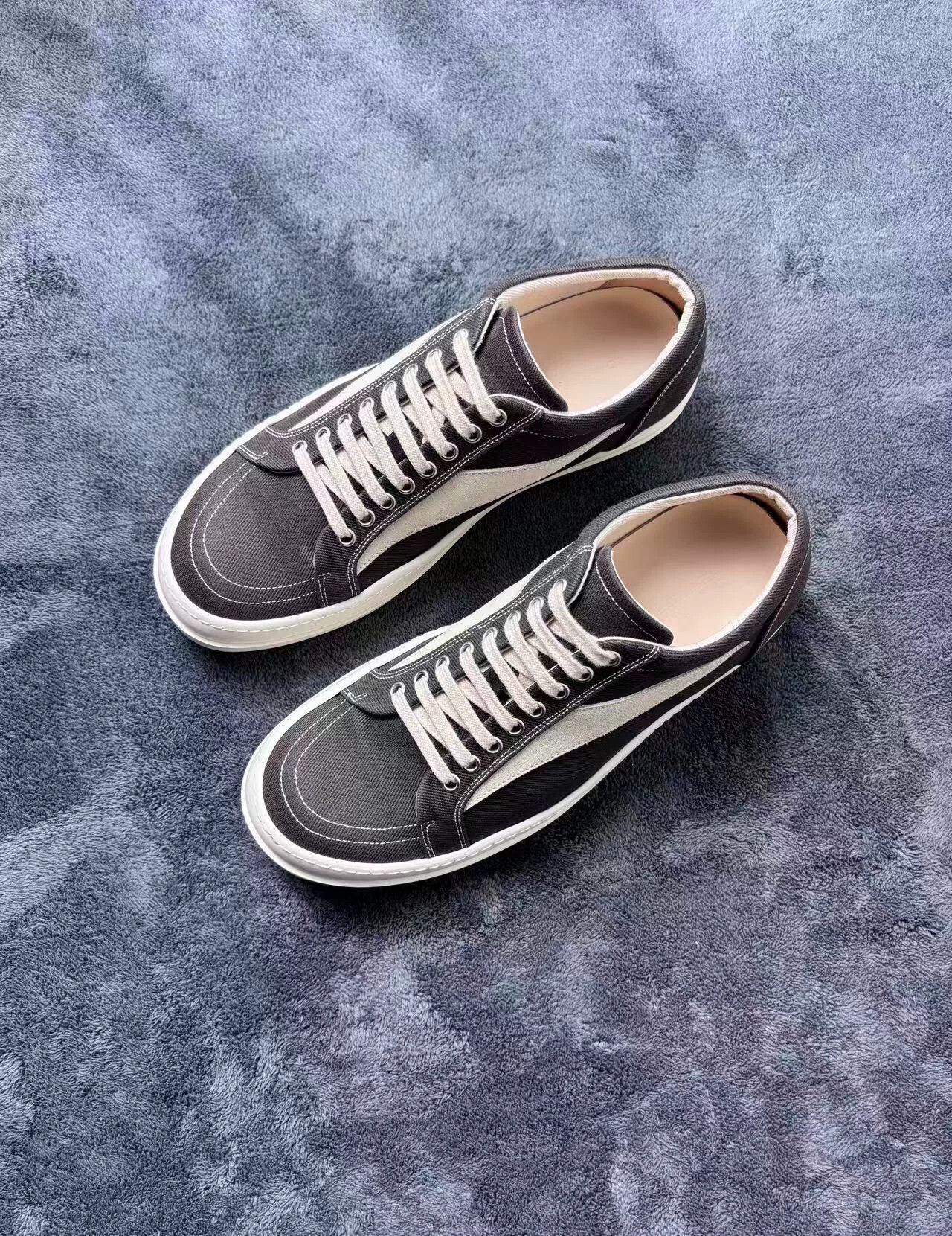Rick Owens Rick Owens Canvas Black Lowtop Sneakers 43 Men Size US 10 / EU 43 - 2 Thumbnail