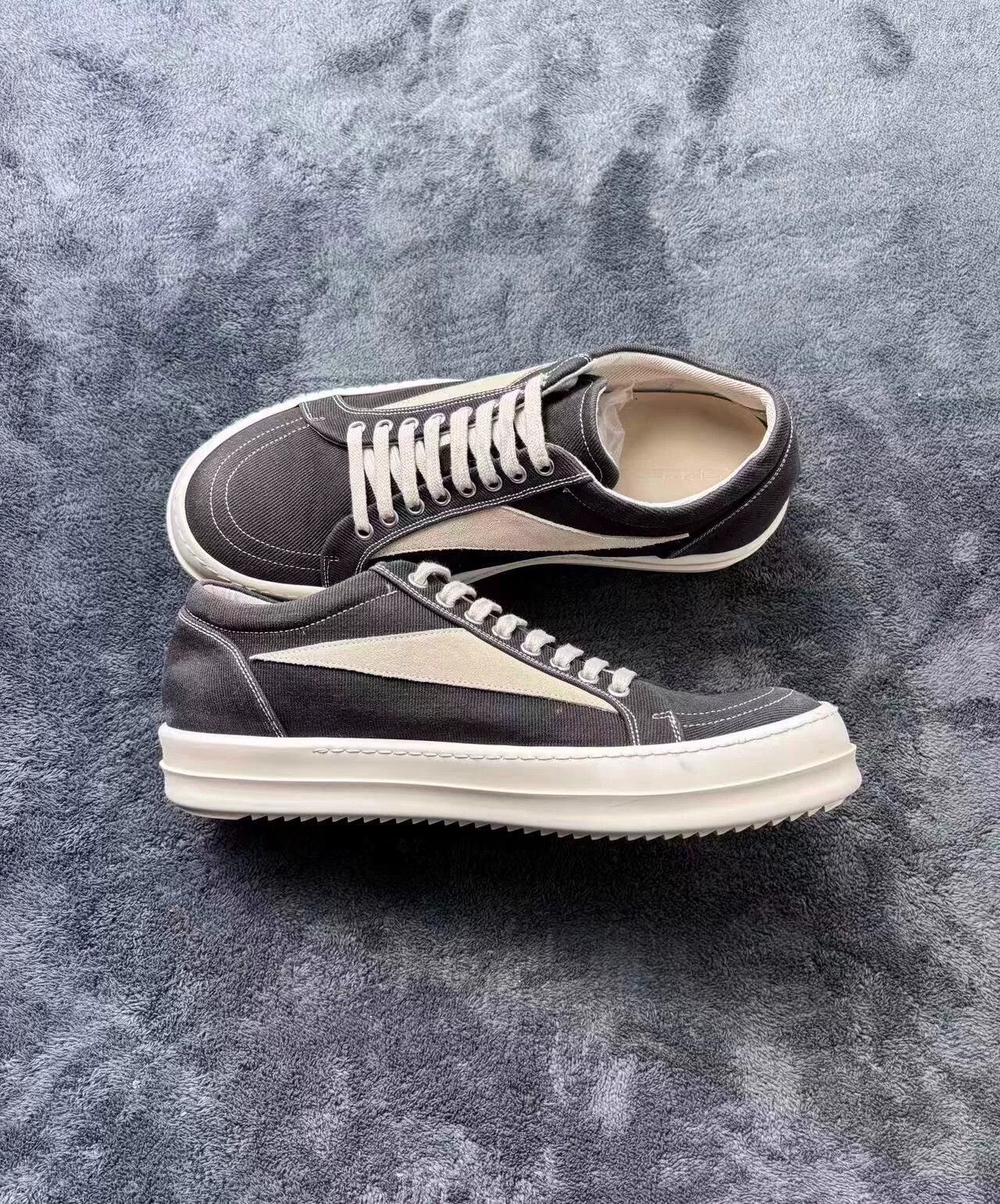 Rick Owens Rick Owens Canvas Black Lowtop Sneakers 43 Men Size US 10 / EU 43 - 5 Thumbnail