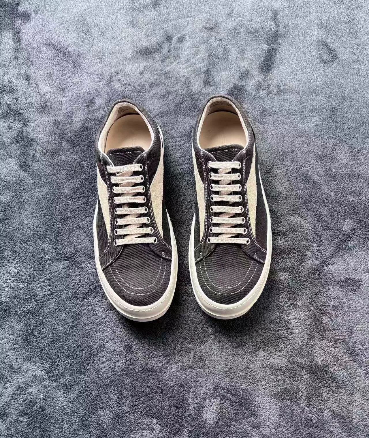 Rick Owens Rick Owens Canvas Black Lowtop Sneakers 43 Men Size US 10 / EU 43 - 2 Thumbnail