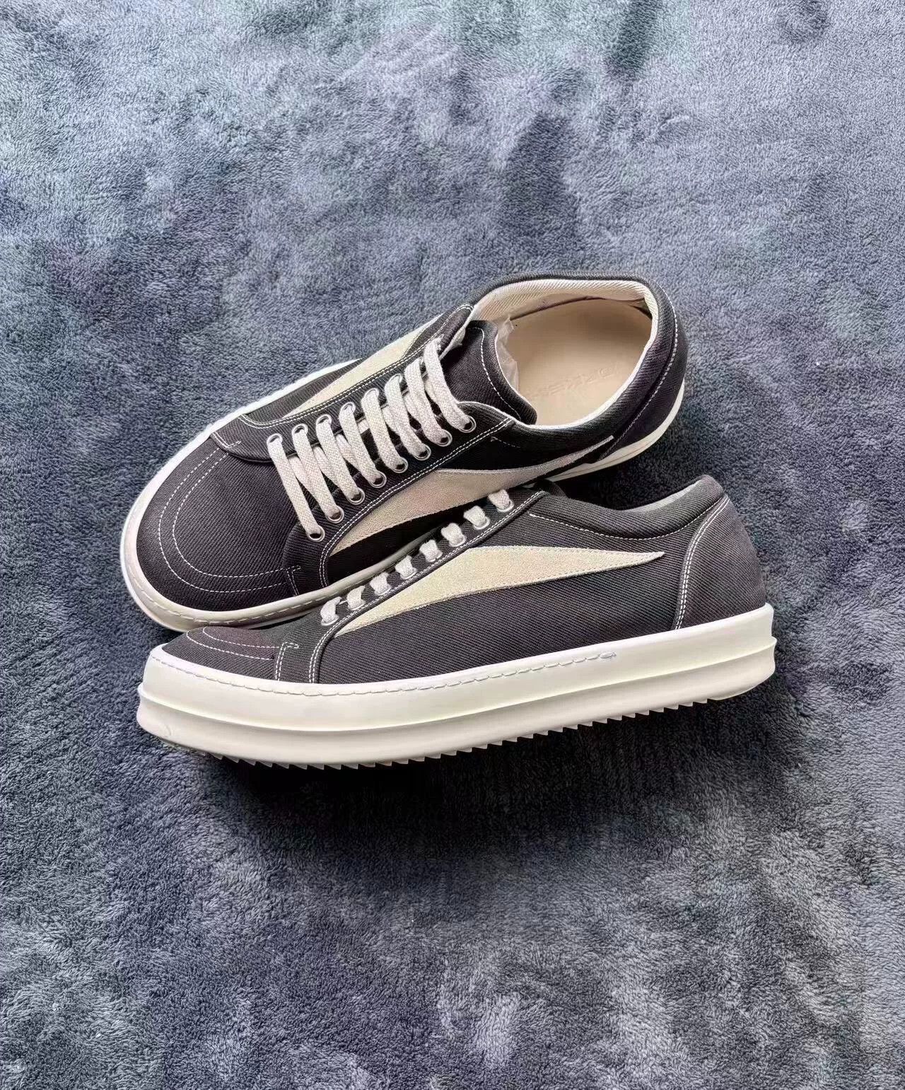 Rick Owens Rick Owens Canvas Black Lowtop Sneakers 43 Men Size US 10 / EU 43 - 4 Thumbnail