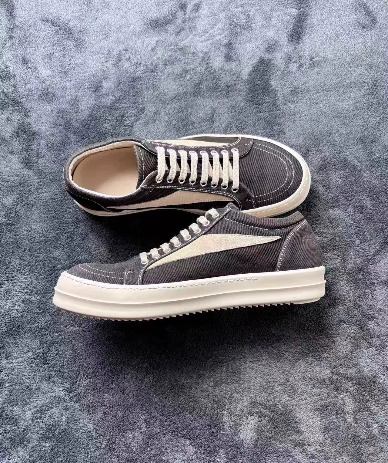 Rick Owens Rick Owens Canvas Black Lowtop Sneakers 43 Men Size US 10 / EU 43 - 6 Thumbnail