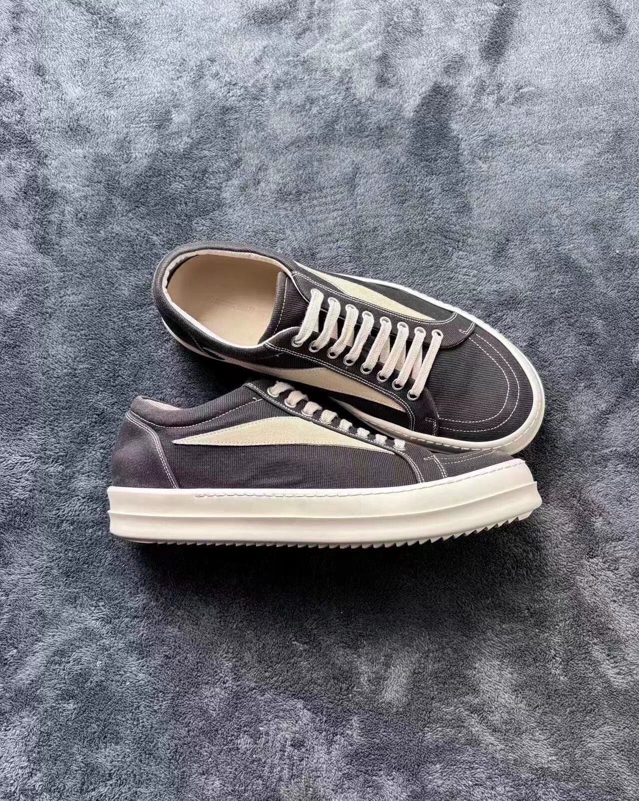 Rick Owens Rick Owens Canvas Black Lowtop Sneakers 43 Men Size US 10 / EU 43 - 3 Thumbnail