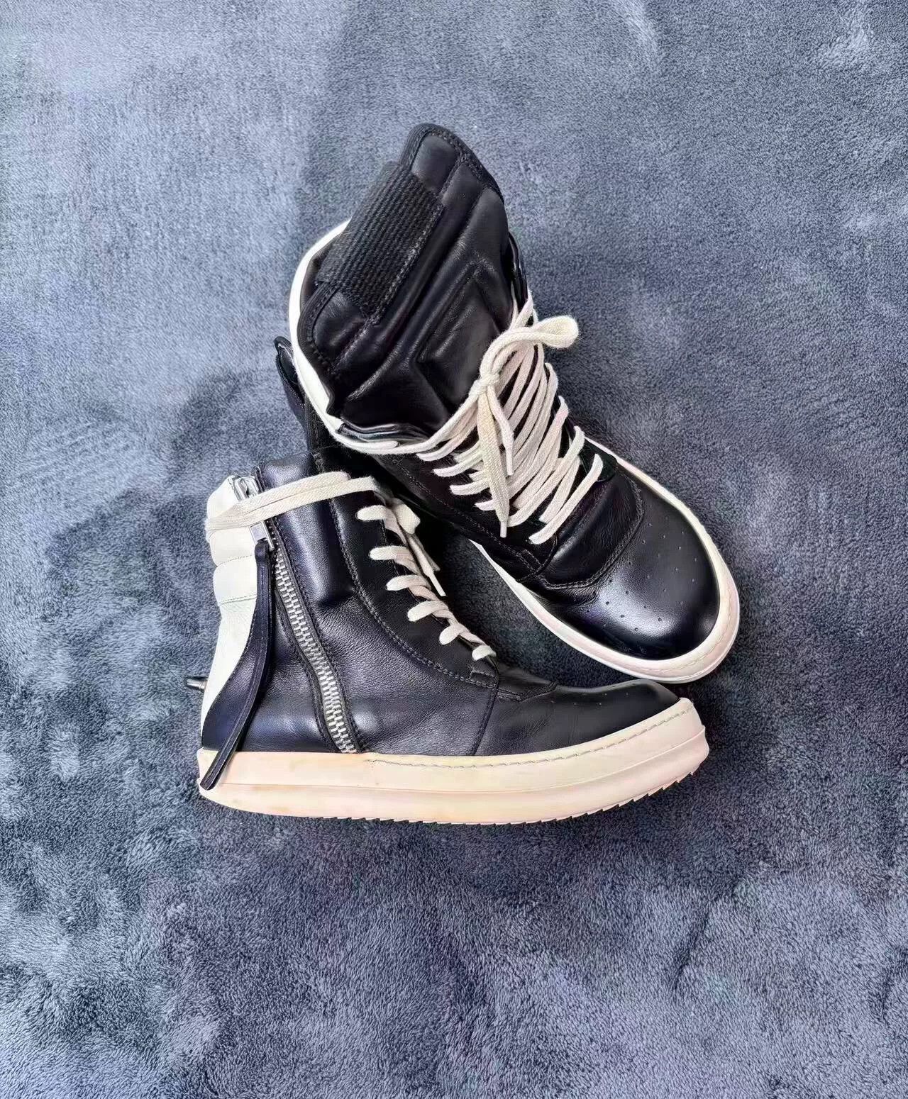 Rick Owens Rick Owens Leather Black Lowtop Sneakers 35 Men Size US 5 / IT 35 - 3 Thumbnail