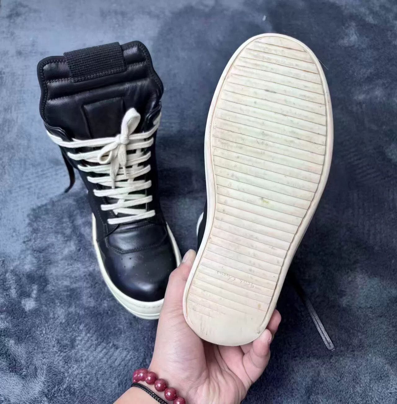 Rick Owens Rick Owens Leather Black Lowtop Sneakers 35 Men Size US 5 / IT 35 - 9 Thumbnail