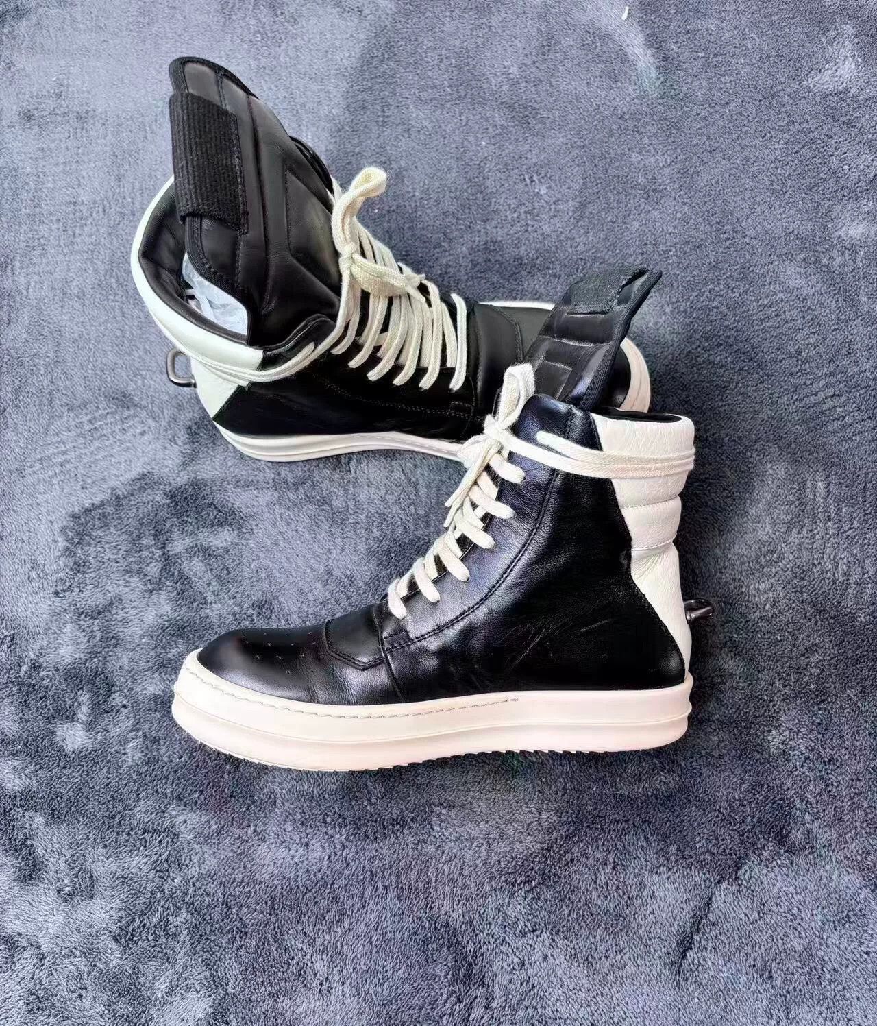 Rick Owens Rick Owens Leather Black Lowtop Sneakers 35 Men Size US 5 / IT 35 - 5 Thumbnail