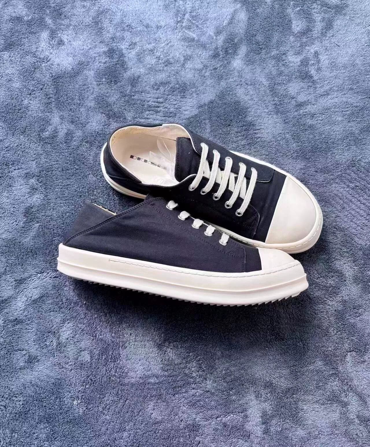 Rick Owens Rick Owens Canvas White Lowtop Sneakers 43 Men Size US 10 / EU 43 - 3 Thumbnail