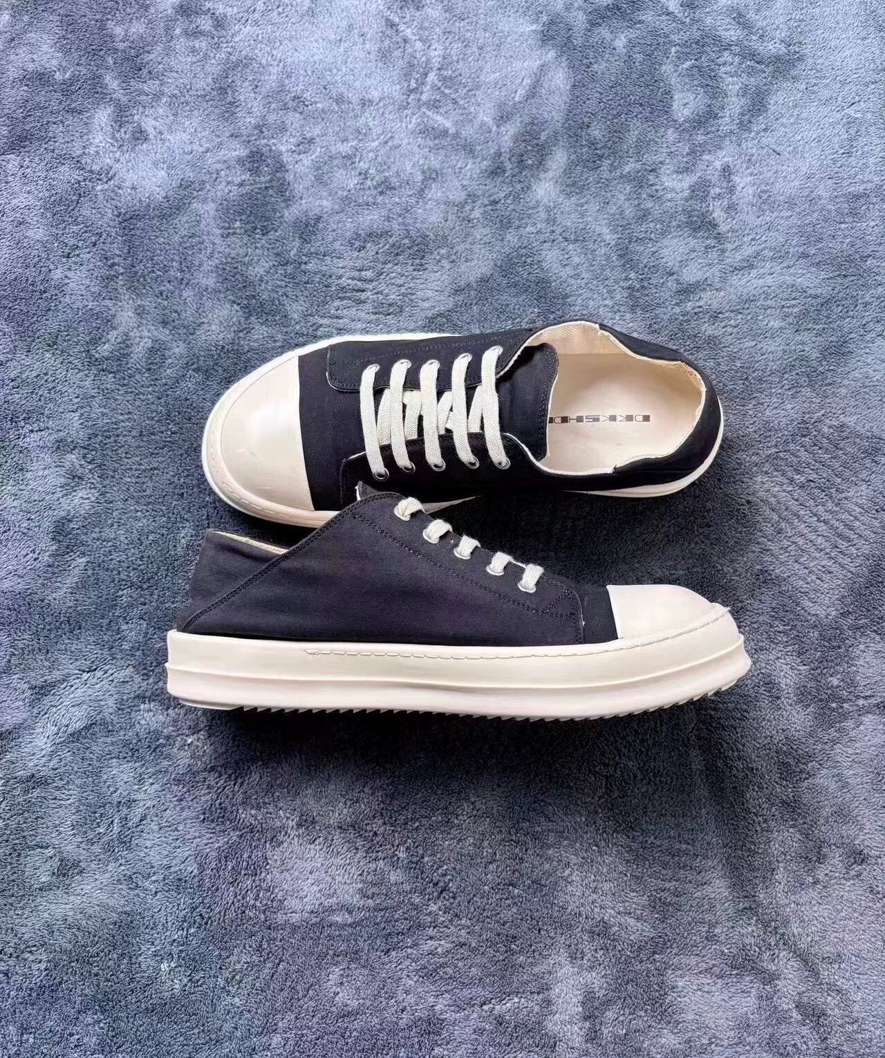 Rick Owens Rick Owens Canvas White Lowtop Sneakers 43 Men Size US 10 / EU 43 - 5 Thumbnail