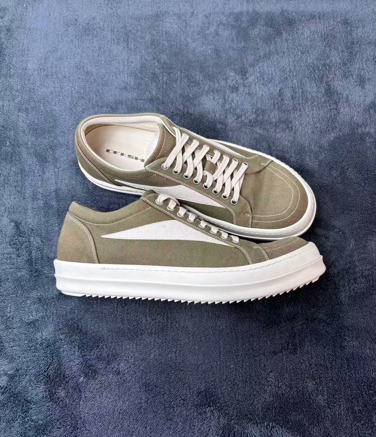 Rick Owens Rick Owens Green Lowtop Sneakers 24 Men Size US 10 / EU 43 - 3 Thumbnail