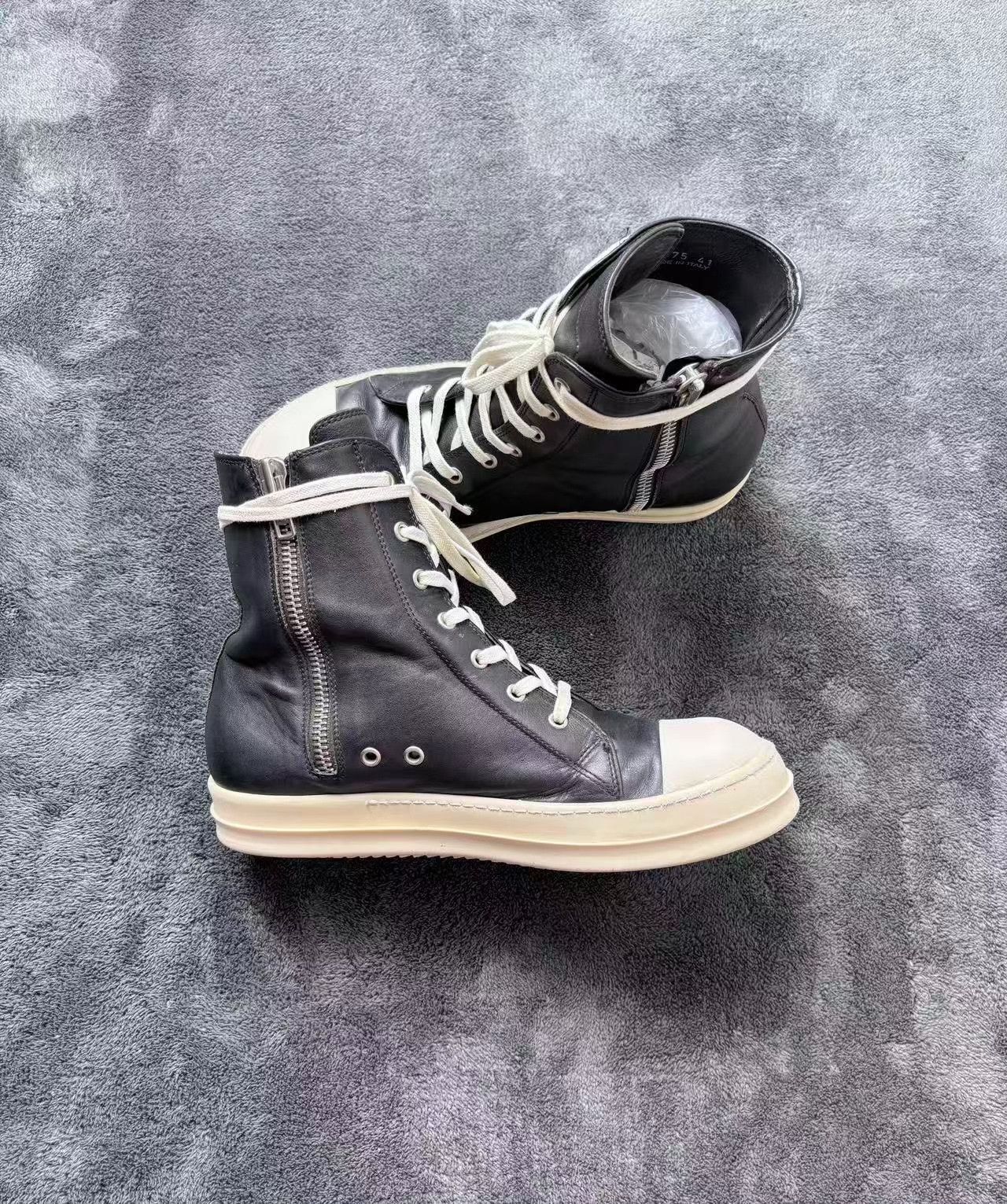 Rick Owens Rick Owens Leather Black Lowtop Sneakers 42 Men Size US 9 / EU 42 - 5 Thumbnail