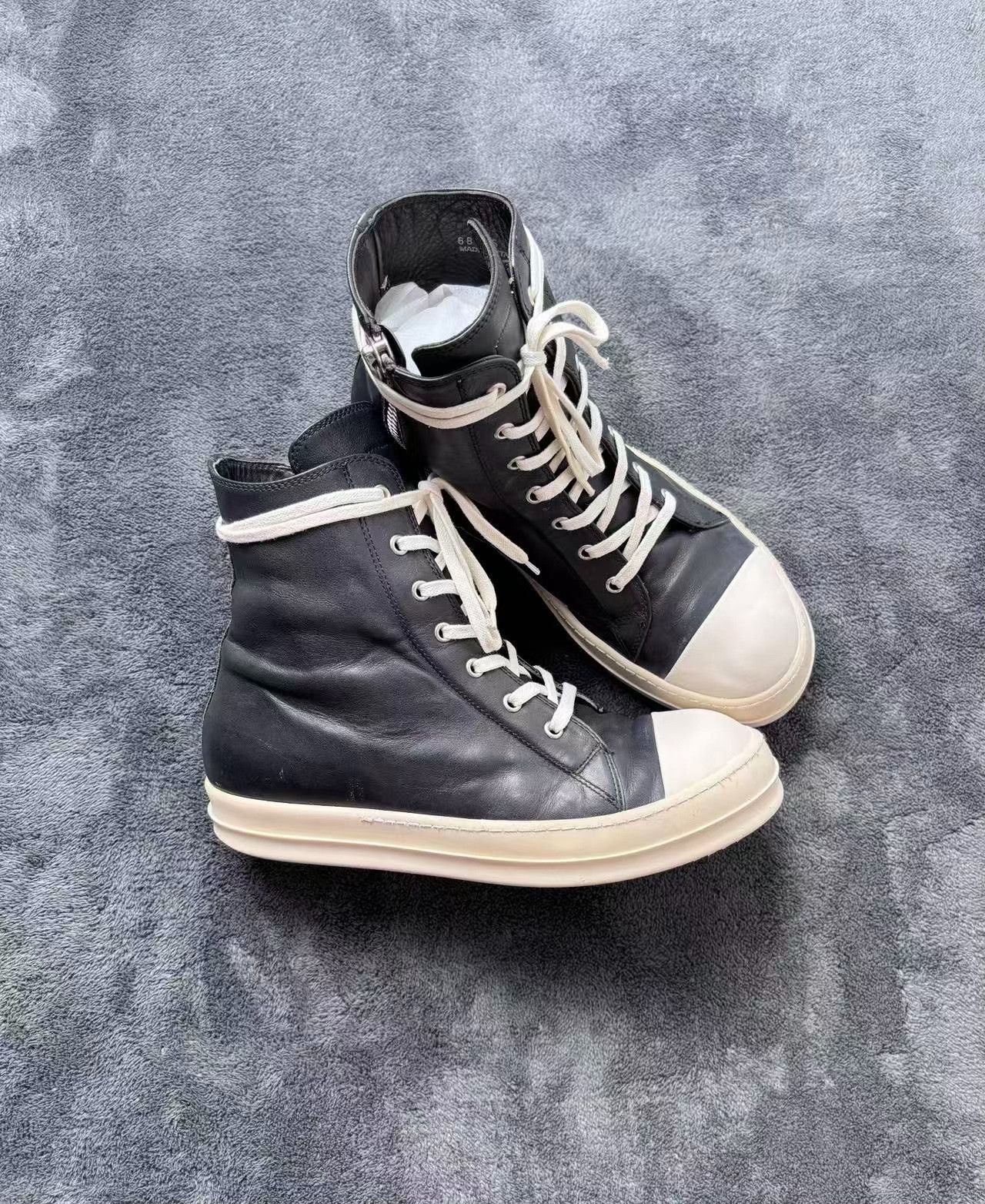 Rick Owens Rick Owens Leather Black Lowtop Sneakers 42 Men Size US 9 / EU 42 - 3 Thumbnail